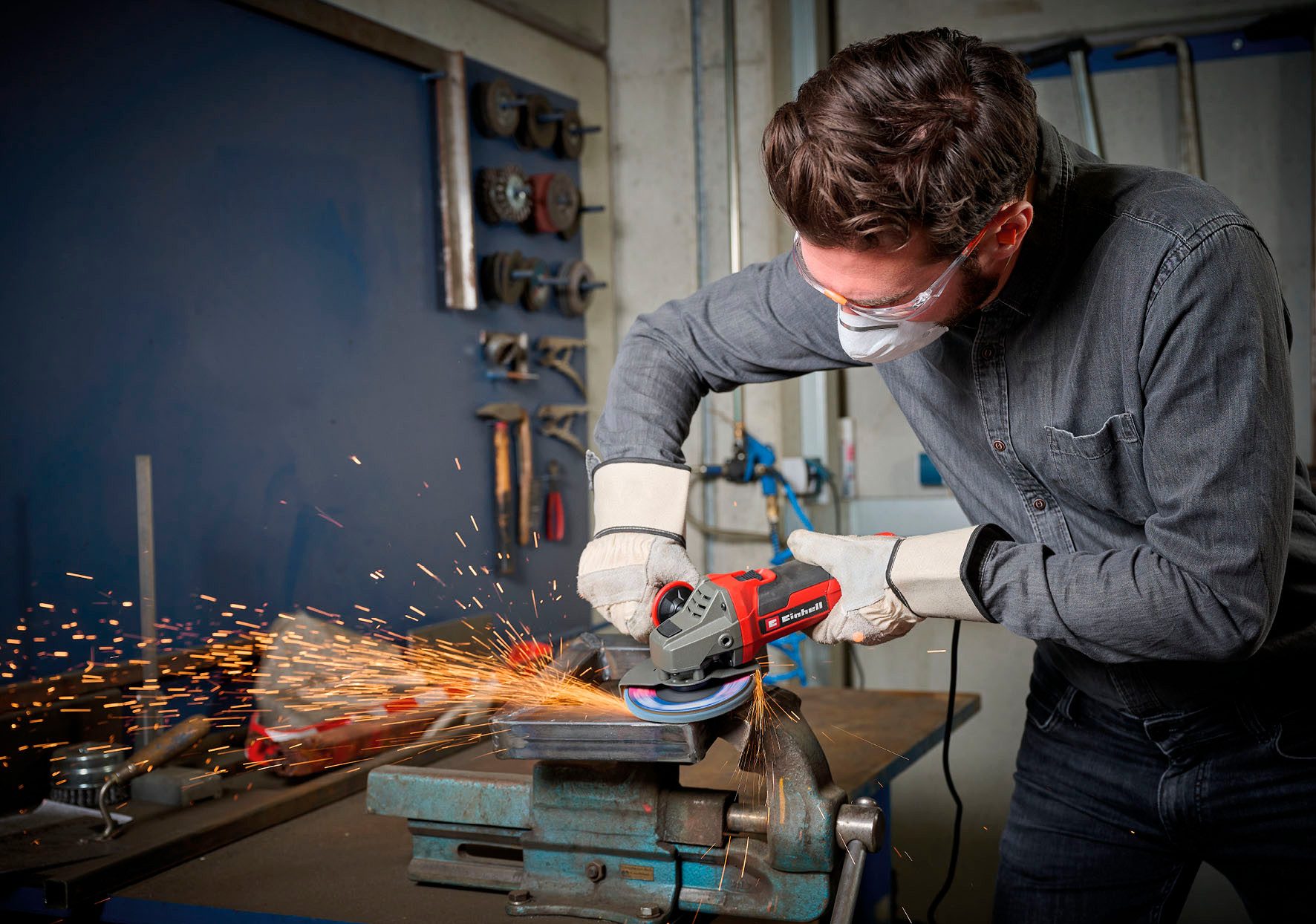 Einhell Winkelschleifer TE-AG 125/1010, 125 mm, 1010 Watt günstig online kaufen