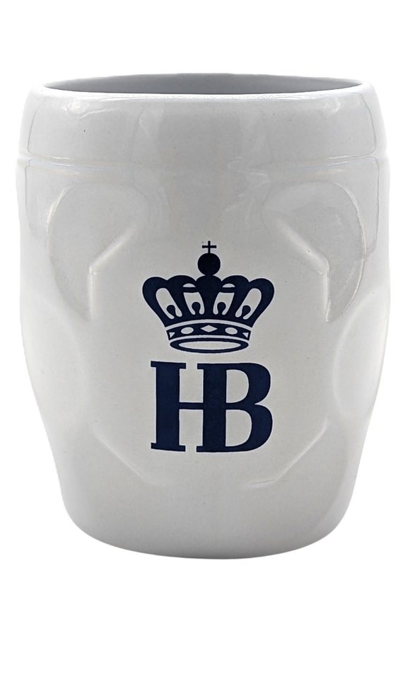 Hofbräuhaus München Tasse „Isarseidel“ – Maßkrug trifft Kaffeebecher, Keramik, 0,5 l Fassungsvermögen