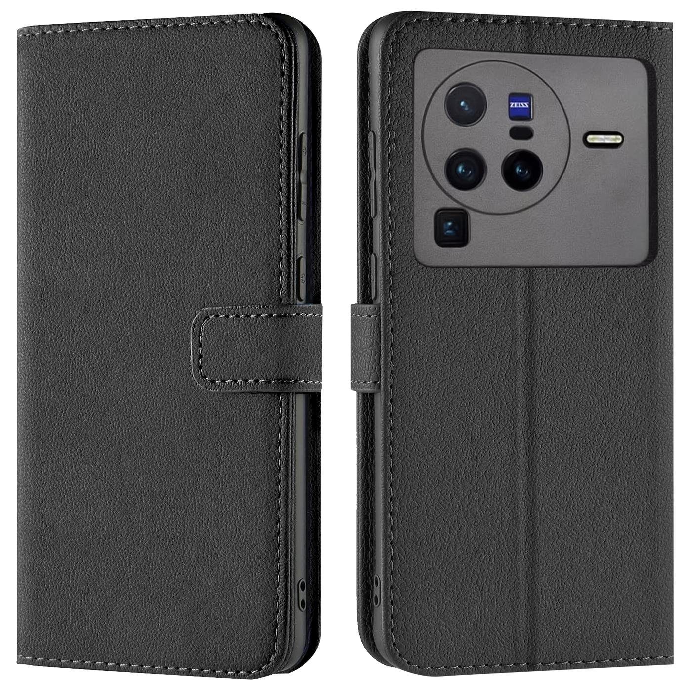 CoolGadget Handyhülle Book Case Handy Tasche für Vivo X80 Pro 6,78 Zoll, Hülle Klapphülle Flip Cover für Vivo X80 Pro Schutzhülle stoßfest