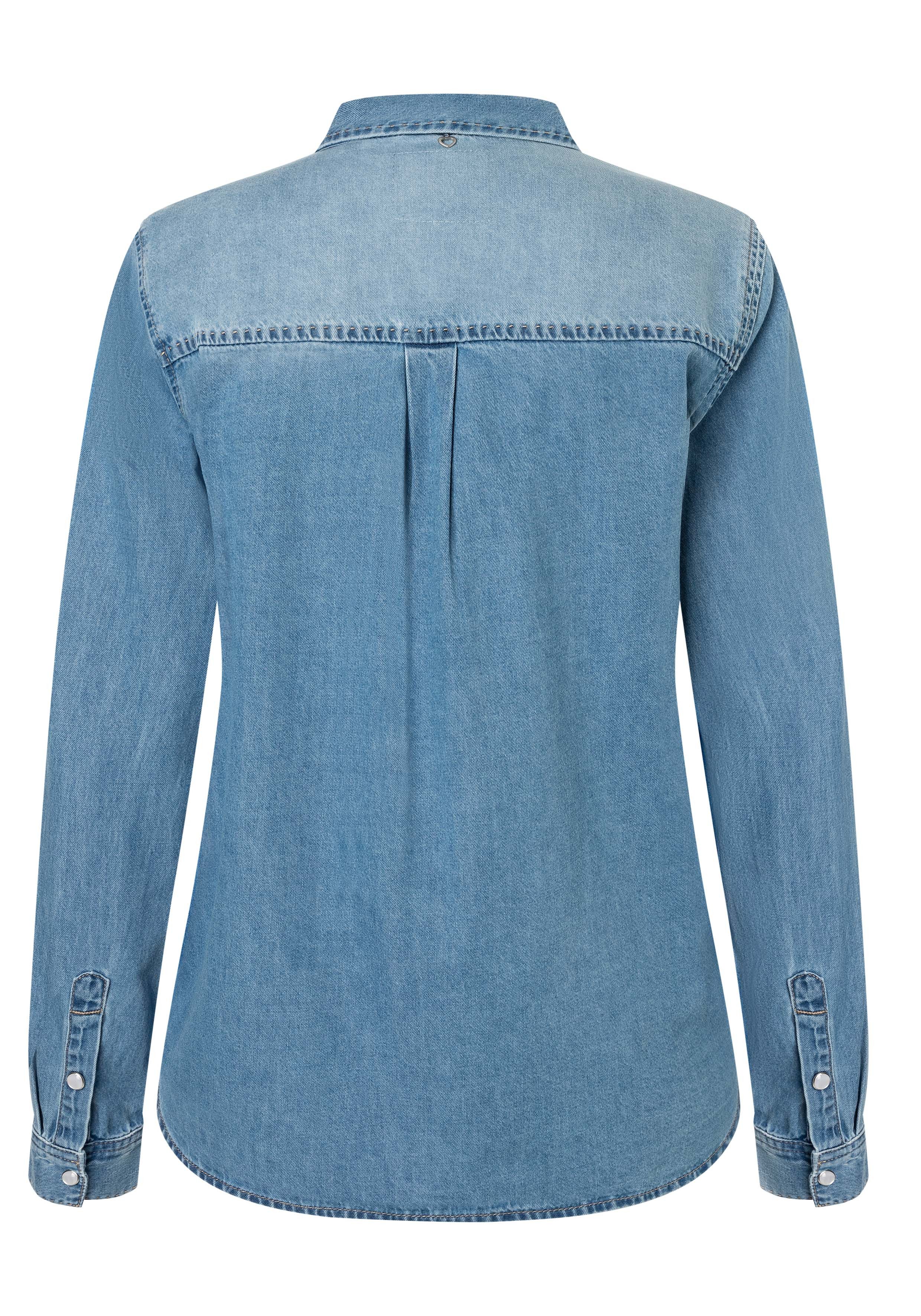 TIMEZONE Klassische Bluse Boyfriend Fit Denim Shirt günstig online kaufen