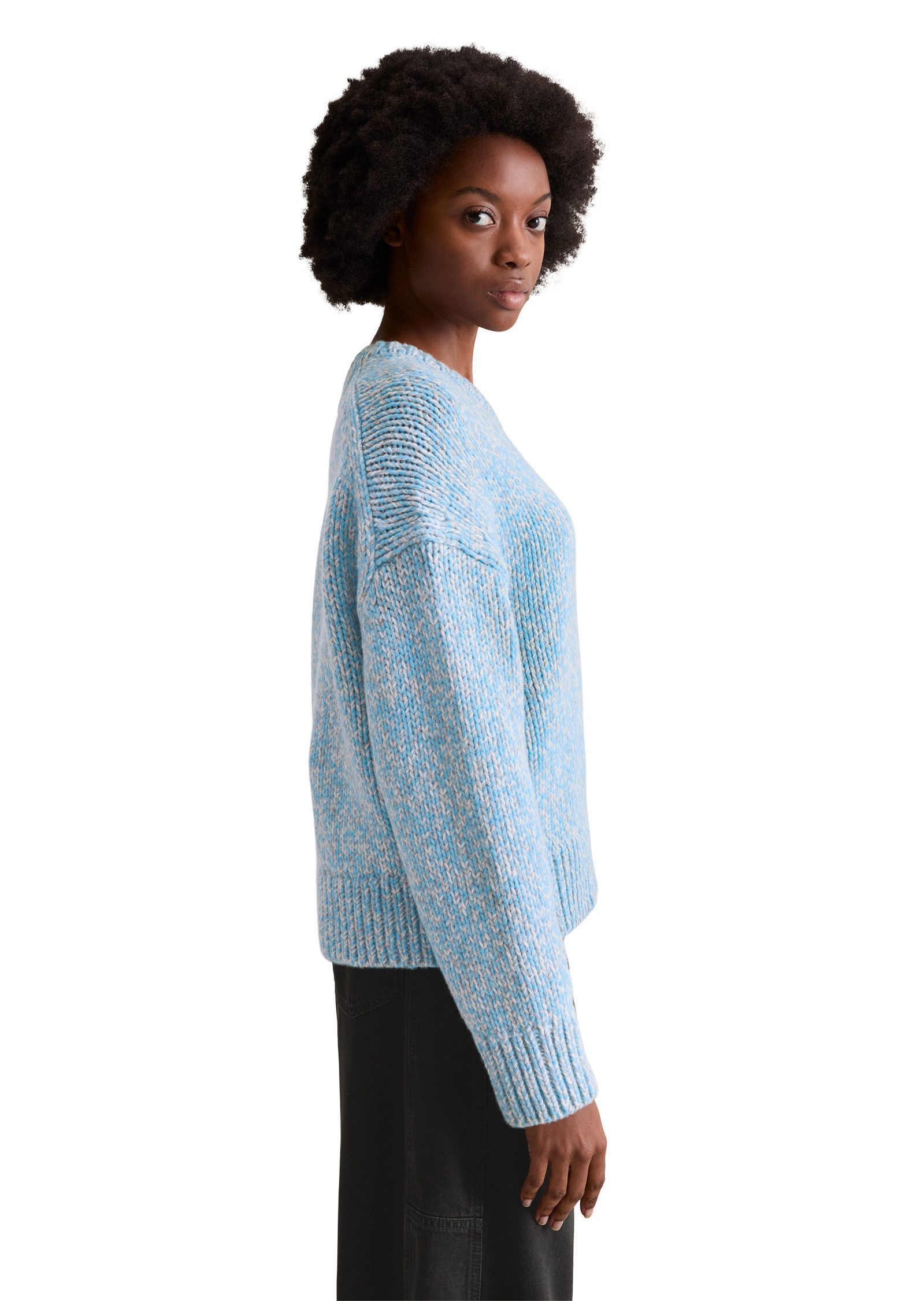 Marc O'Polo DENIM Strickpullover aus weichem Wolle-Mix