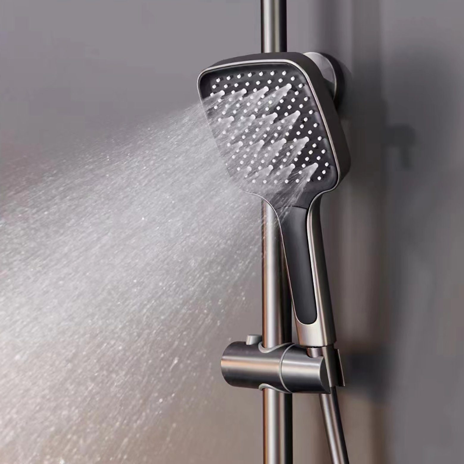 Sumerain Handbrause duschbrause mit schlauch duschkopf duschkopf, duschkopf gross), 150cm, mit Verbrühungsschutz druckerhöhend (duschschlauch