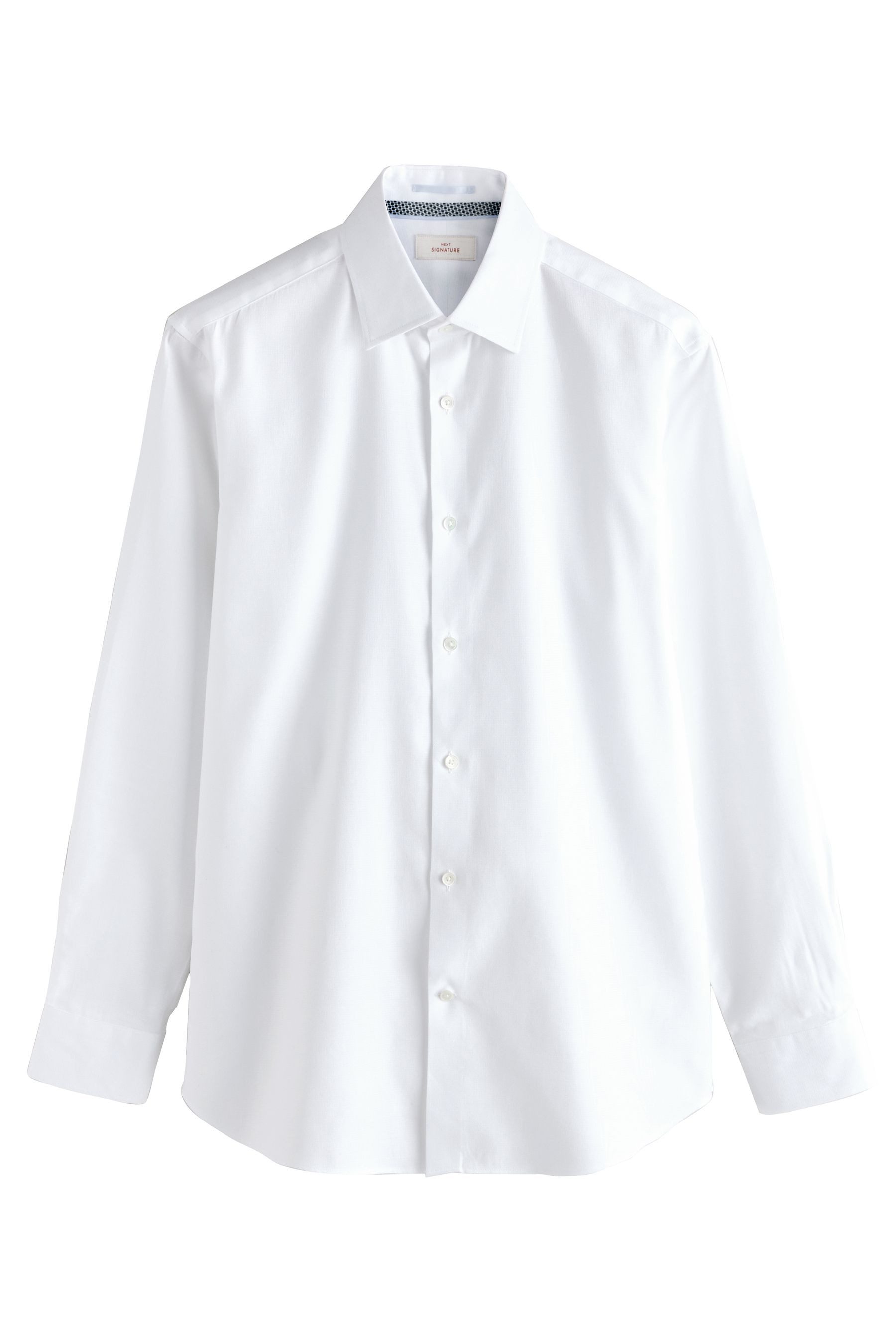 Langarmhemd Strukturiertes Signature Slim Fit Langarmhemd
