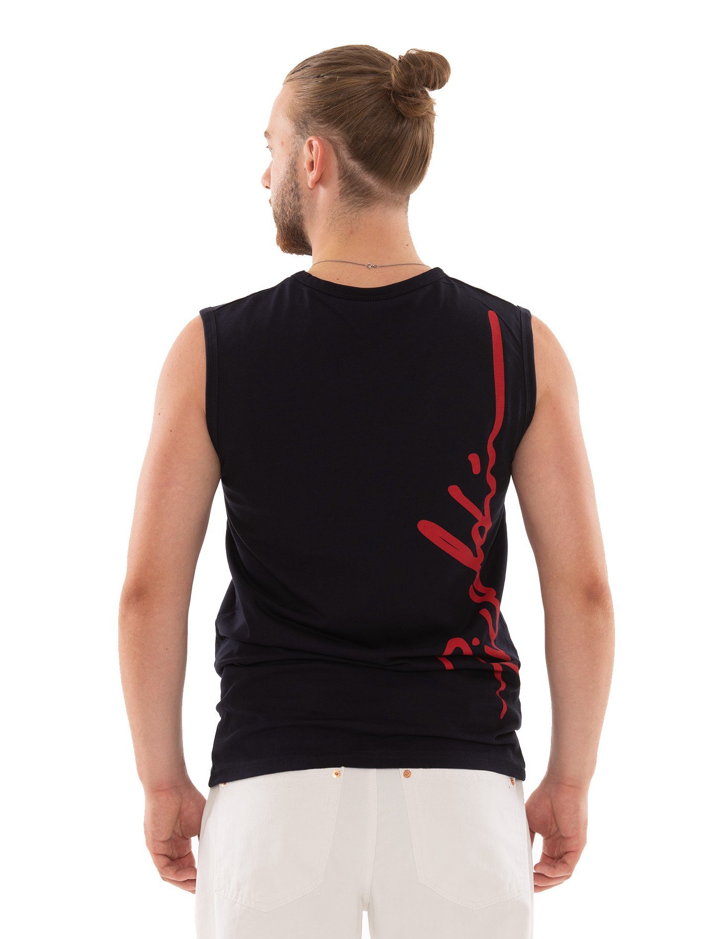 Top Muskelshirt Navy Jeans Blue Male Sommermode, Tank PICALDI Streetwear