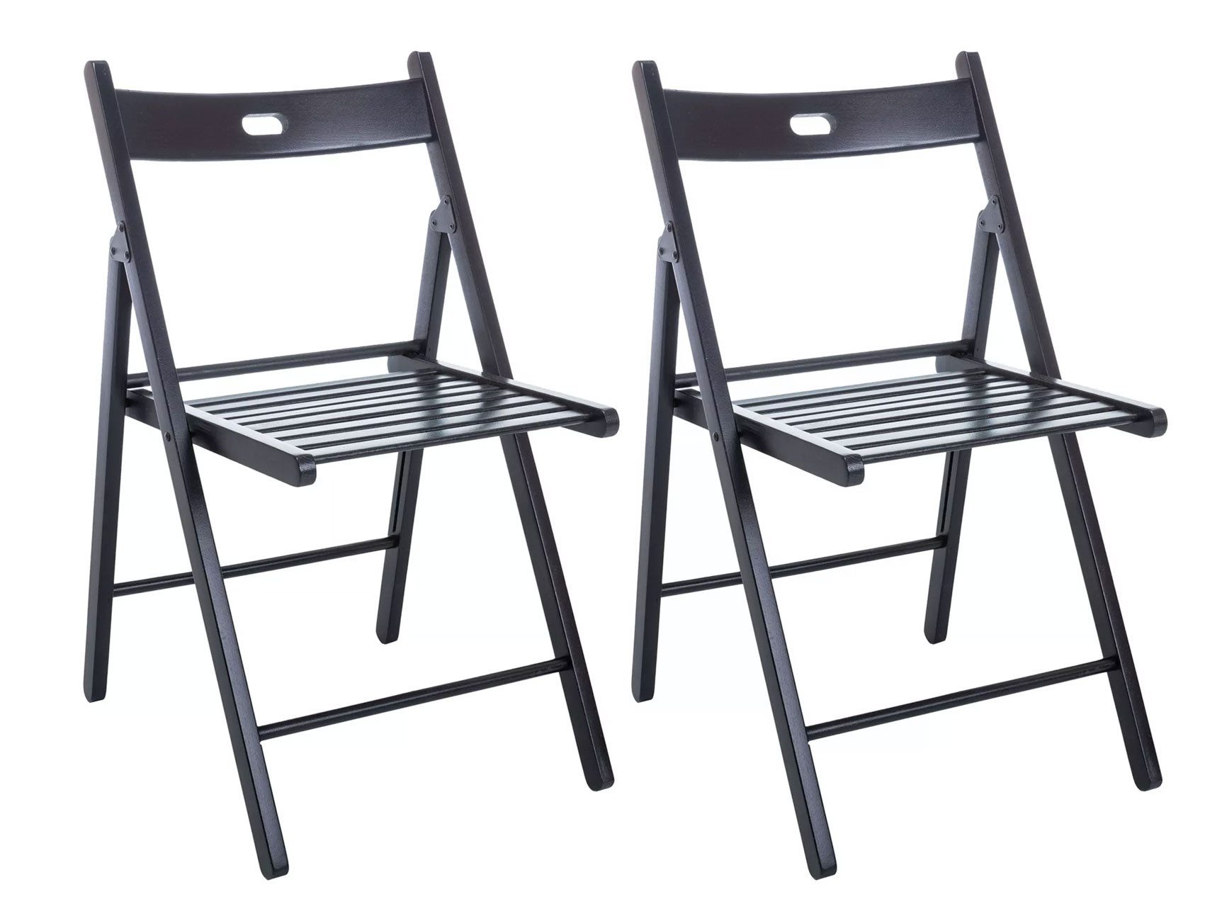 Feldmann-Wohnen Klappstuhl Smart II (1 St), 2er-Set Buche schwarz