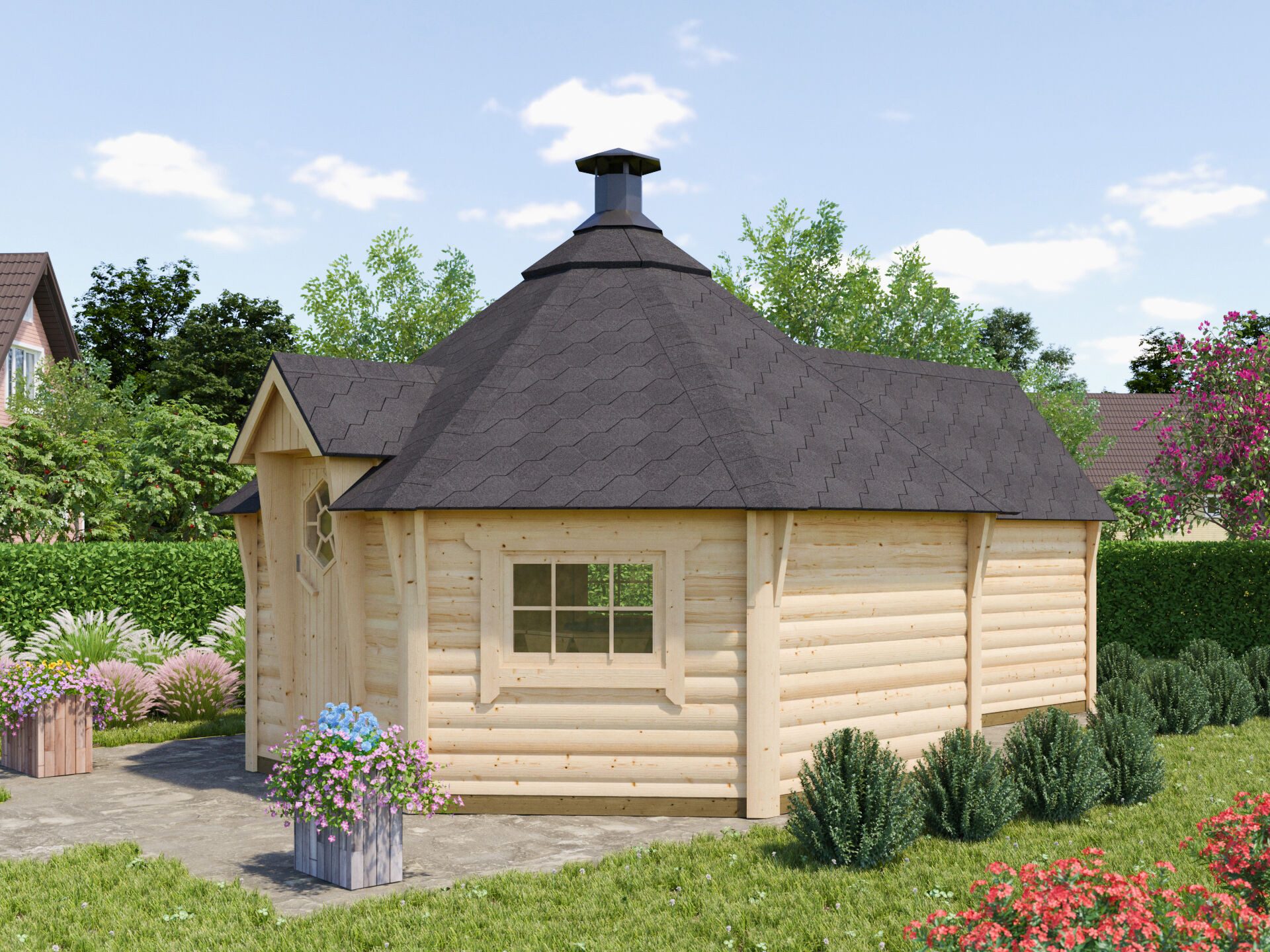 Fjordholz Grillkota Ida 17+4m²