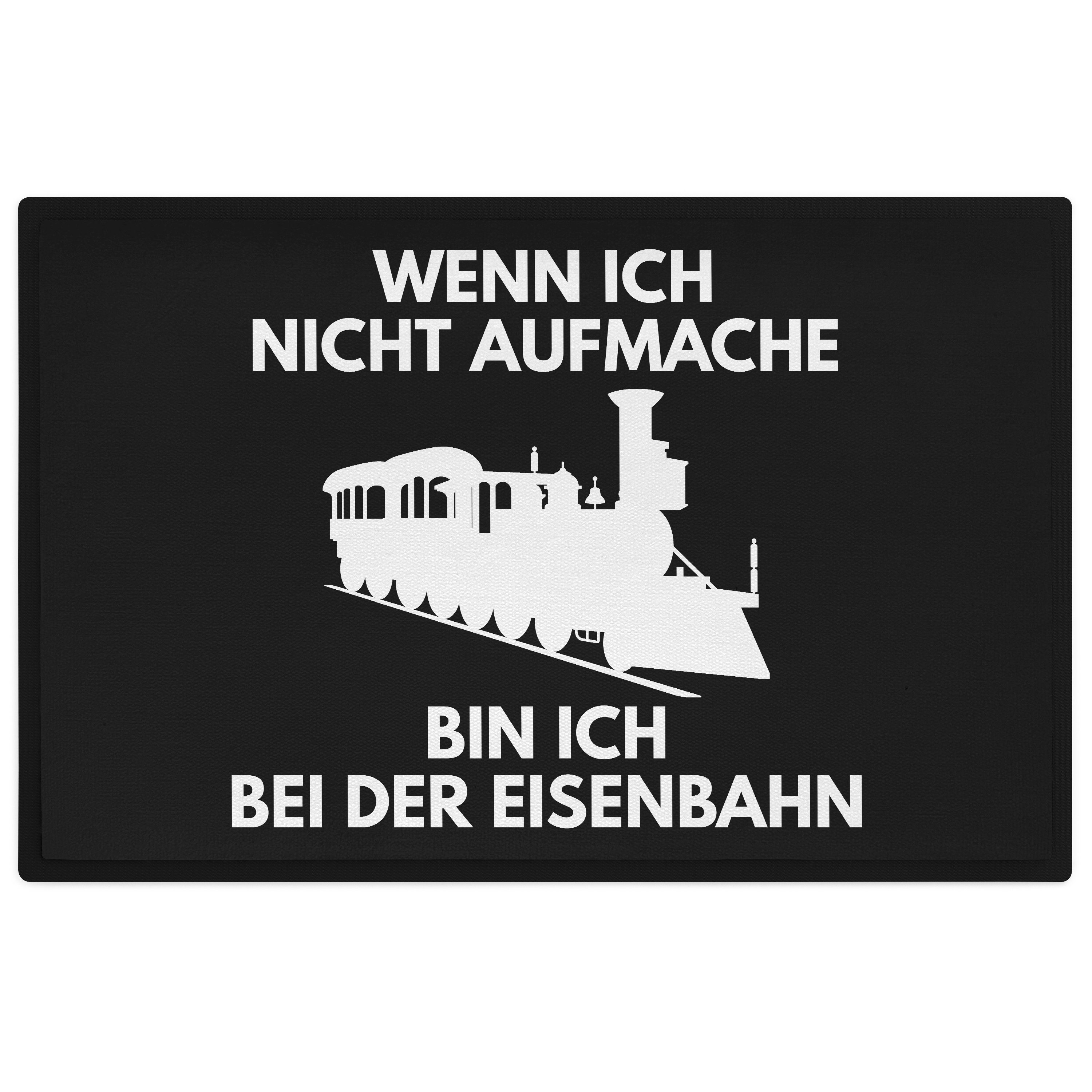 Fußmatte Modelleisenbahn Fußmatte Geschenk Eisenbahner Lustiger Spruch