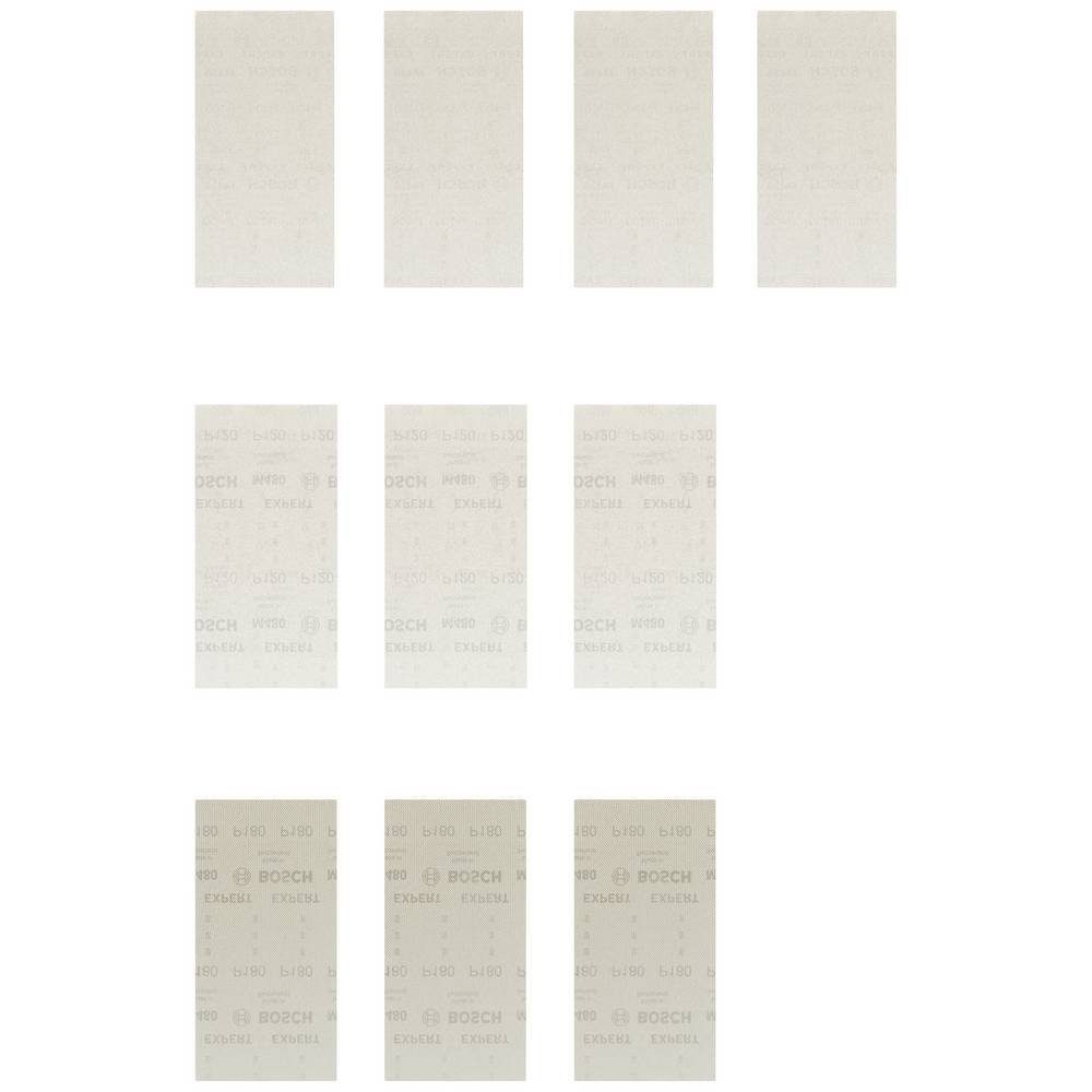 BOSCH Schleifpapier Schleifnetz-Set, 115 x 230 mm, 10 Stück