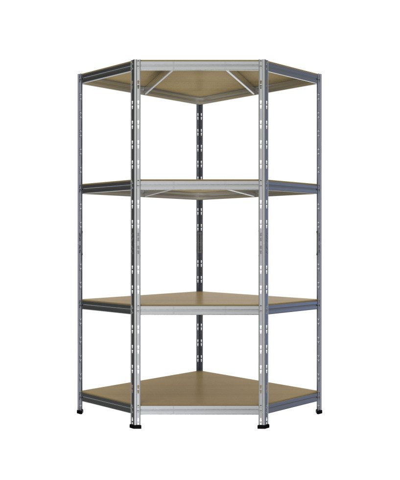 Ar Shelving Schwerlastregal Werkstattregal eckig Stahl Rivet 180 x 90 cm 4