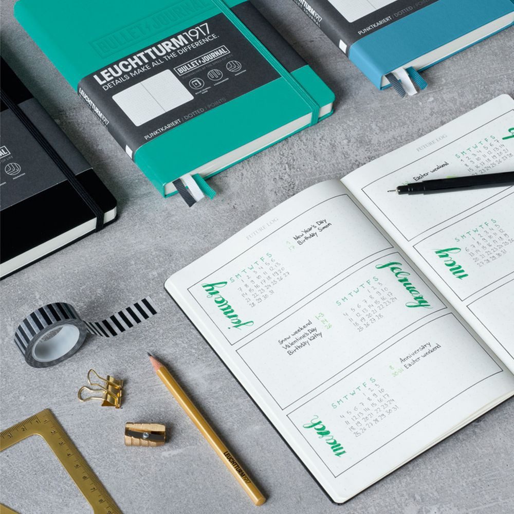 Leuchtturm1917 Notizbuch Bullet Journal Edition 2 Hardcover A5 Gelb Dotted
