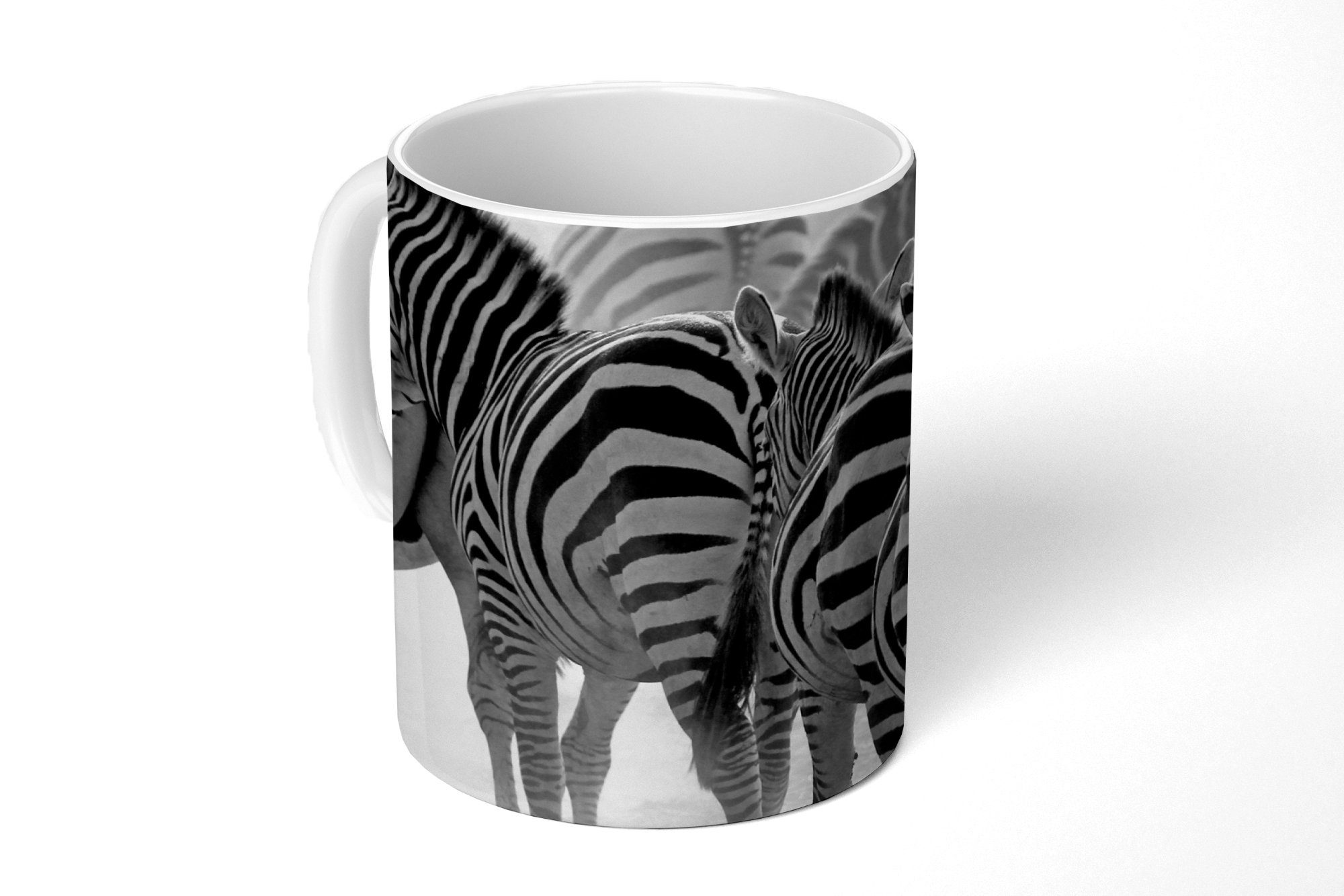 MuchoWow Tasse Laufende Zebras, Keramik, Kaffeetassen, Teetasse, Becher, Teetasse, Geschenk