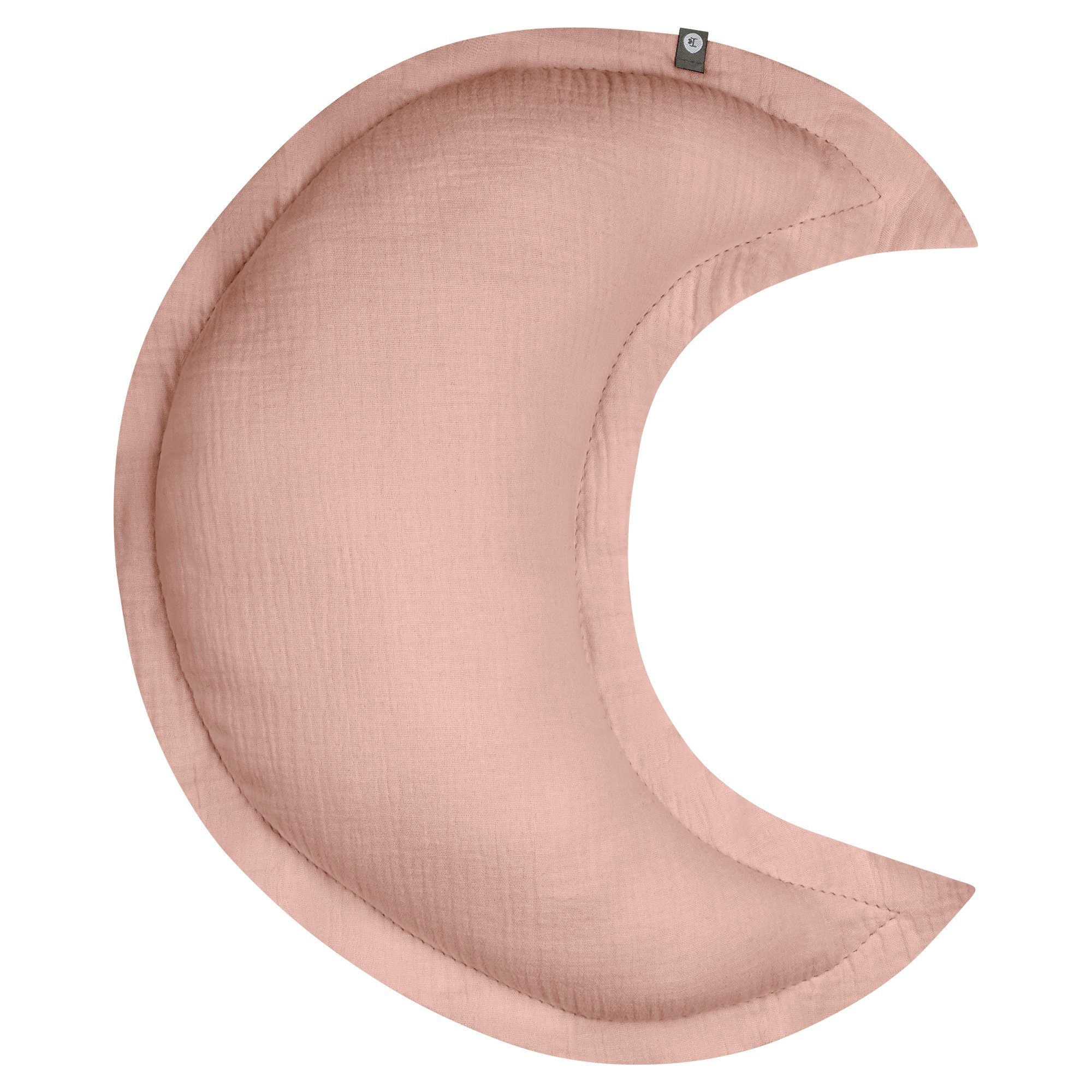 von Herzen Dekokissen Zierkissen Musselinkissen "Mond" aus 100% Baumwolle, handgenäht
