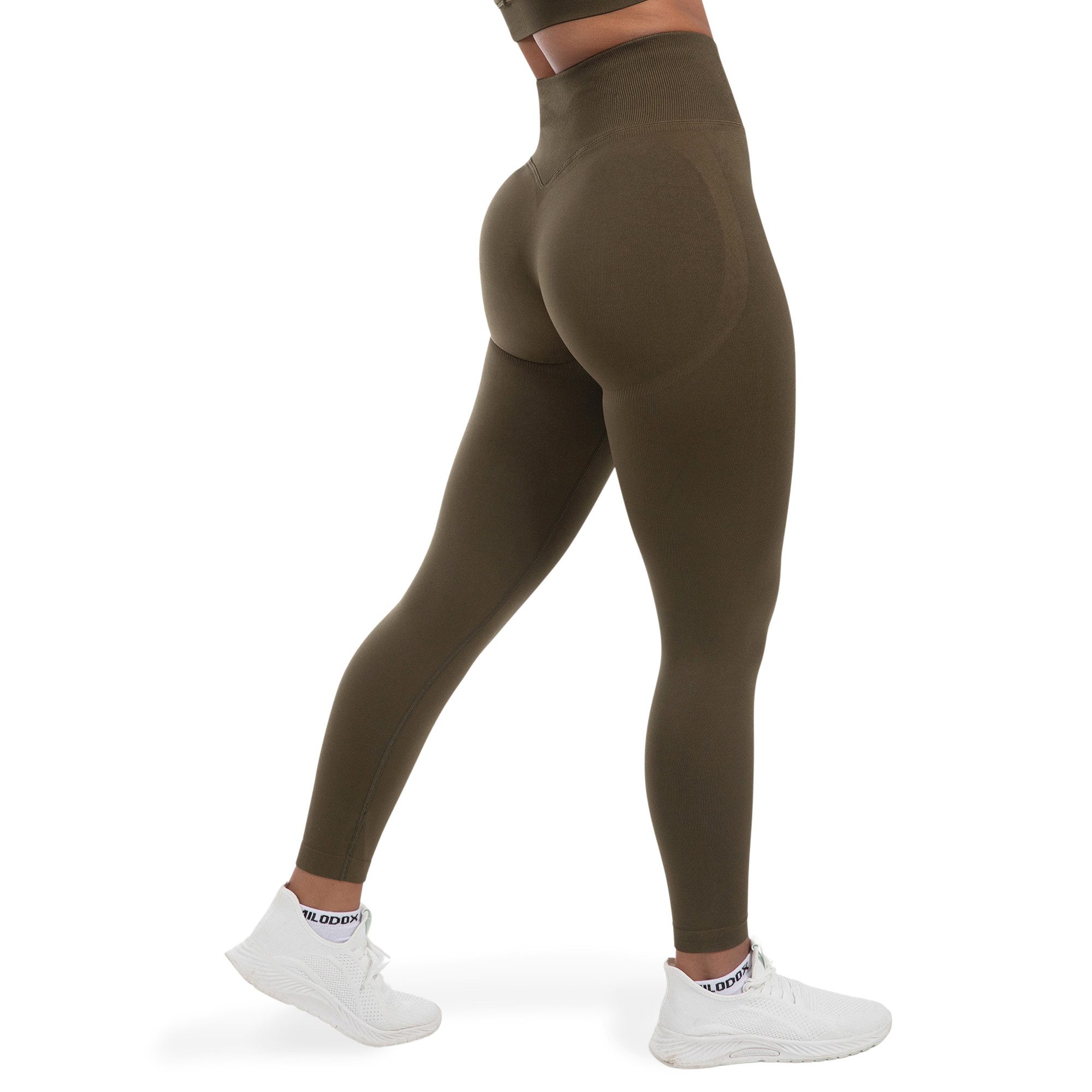 Smilodox Leggings Elin, Butt Lift Sporthose, Highwaist V-Shape Gym Leggings Shaped Fit Squatproof Seamless Trainingshose Sport Yoga Alltag