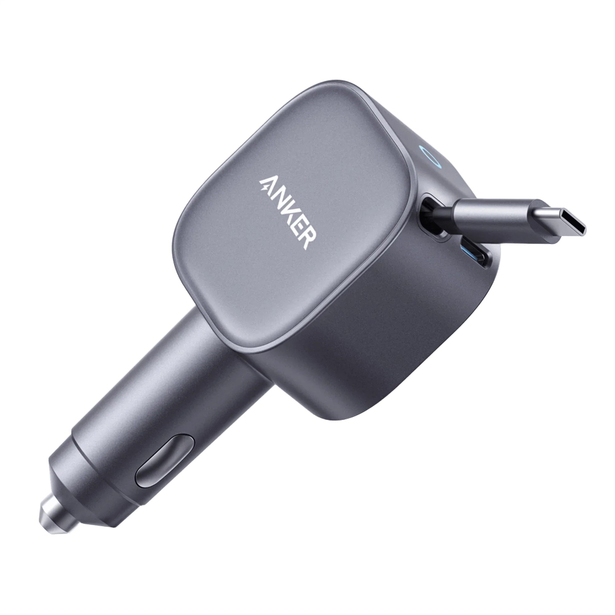 Anker A2610 Ladestation (75W Kfz-Ladegerät mit USB-C, integriertem Kabel)