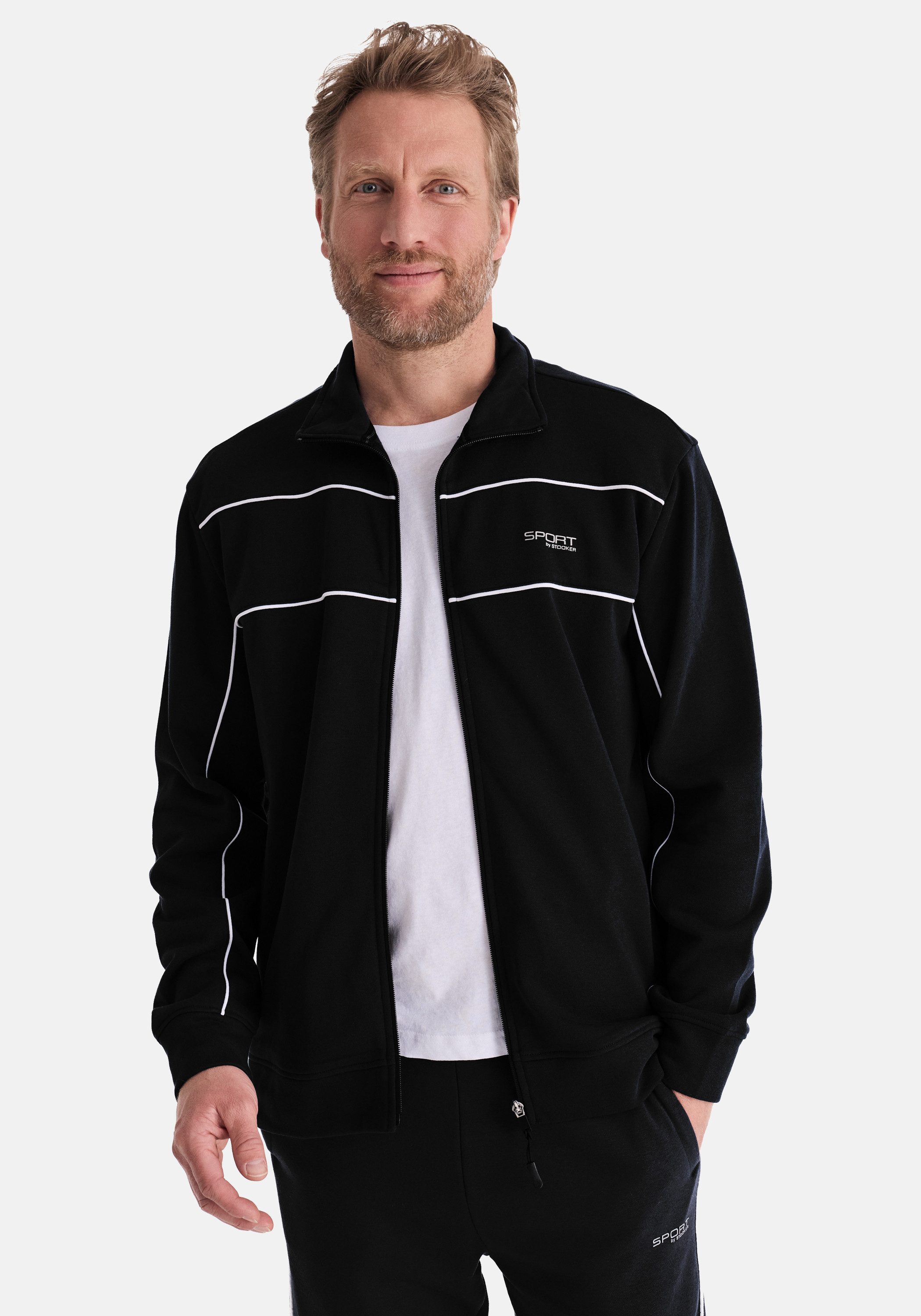 Stooker Men Sweatjacke SIDNEY Sweatjacke Sportjacke Sportjacke Stehkragen Regular Fit für Herren