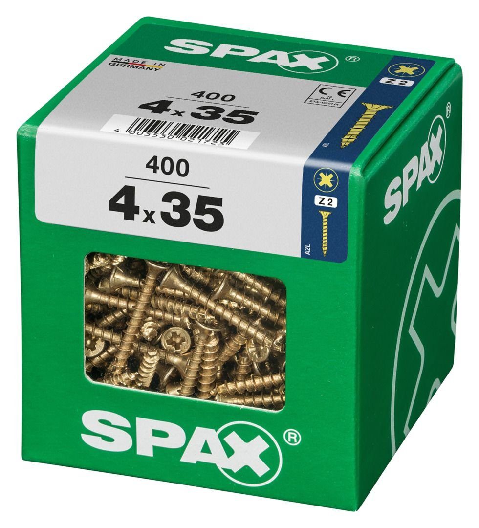 2 Holzbauschraube SPAX 35 PZ 400 4.0 Spax x Universalschrauben mm -
