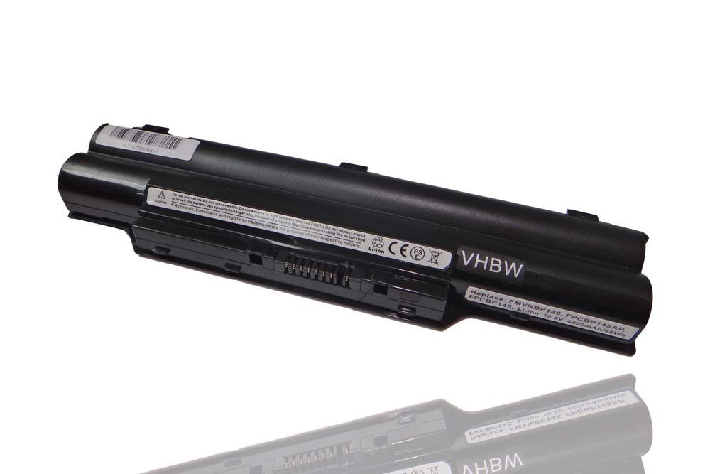 vhbw passend für Fujitsu LifeBook S752, S760, S761, S782, S792, SH560, Laptop-Akku 4400 mAh