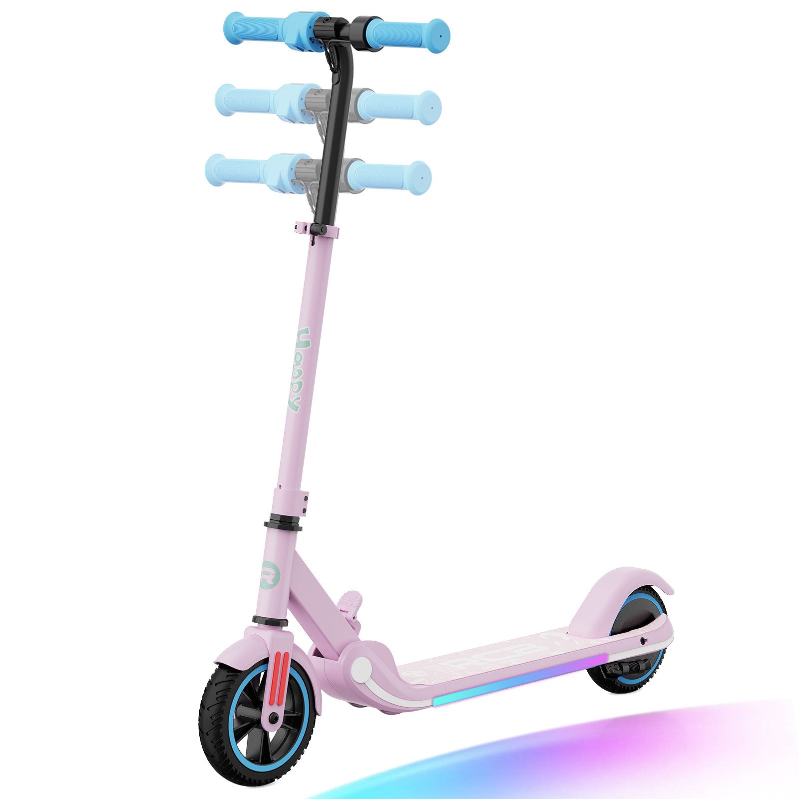 RCB TECH Elektro-Kinderroller R11 für Kinder, max. 16 km/h, Verstellbarer Geschwindigkeit und Höhe
