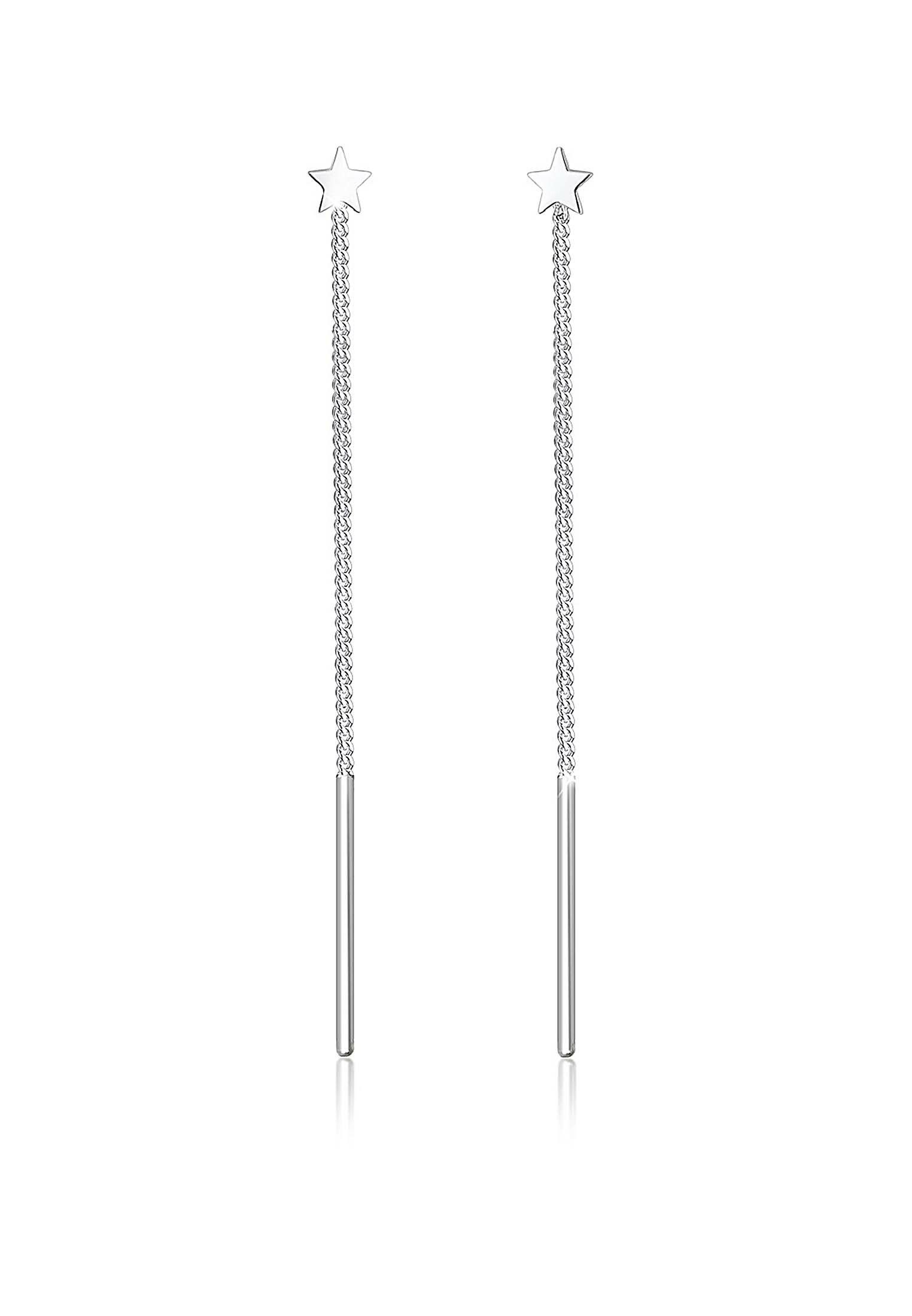 Elli Paar Ohrhänger Hänger Astro Sterne Basic Galaxy Trend 925 Silber, Ster günstig online kaufen