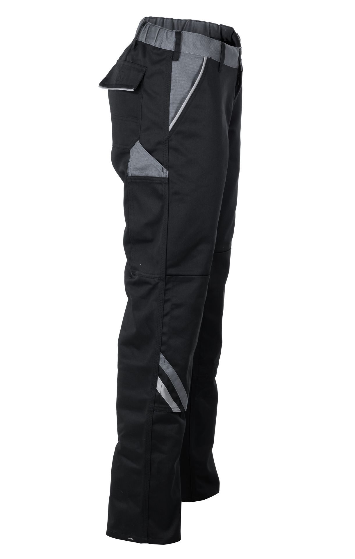 Planam Arbeitsbundhose PLANAM Damen Bundhose HIGHLINE Schwarz/Schiefer/Zink