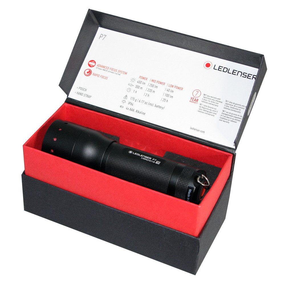 Ledlenser LED Taschenlampe Ledlenser P7 LED Taschenlampe Arbeitslicht 450lm günstig online kaufen