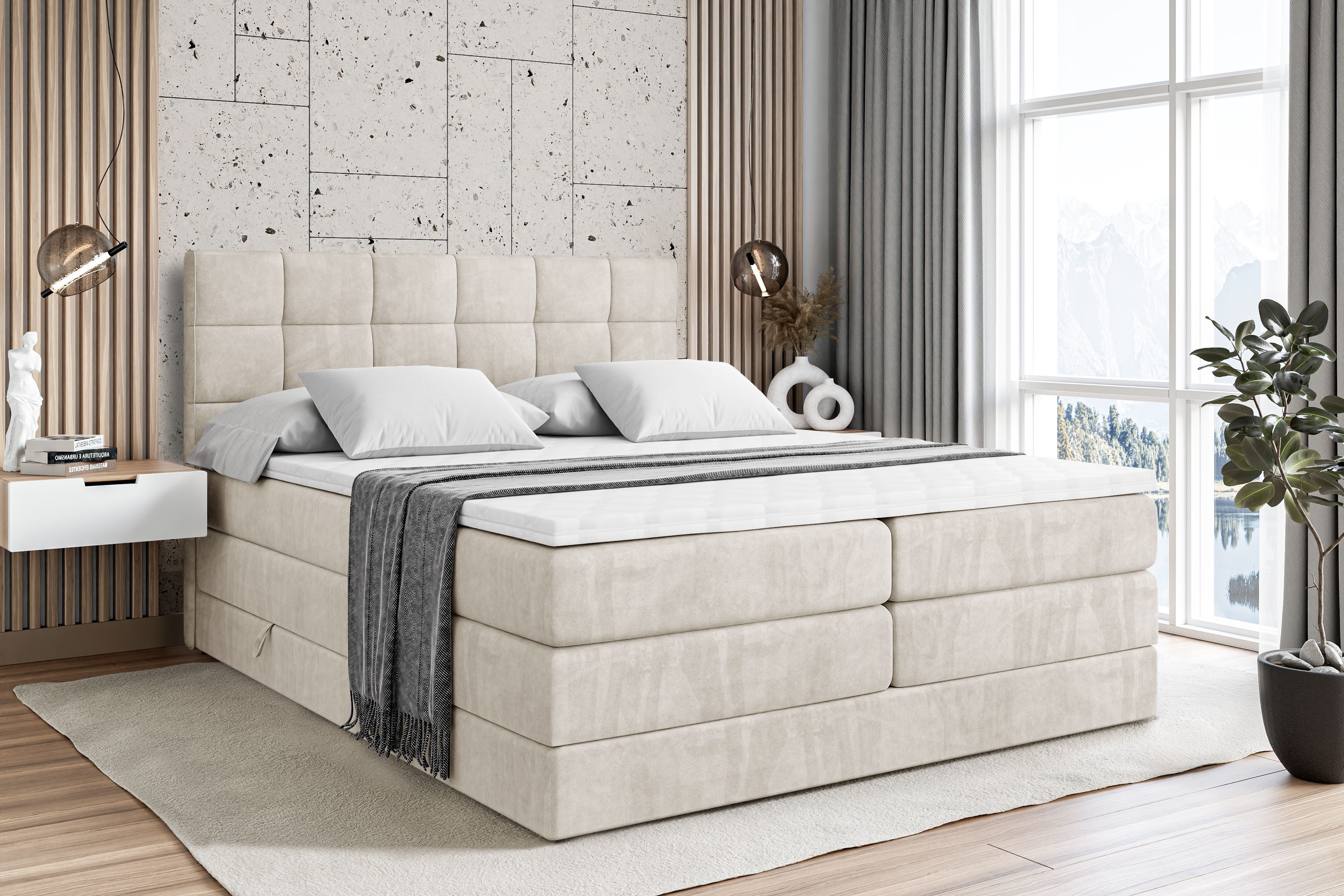 ALTDECOR Boxspringbett APO KING (mit Matratze günstig online kaufen