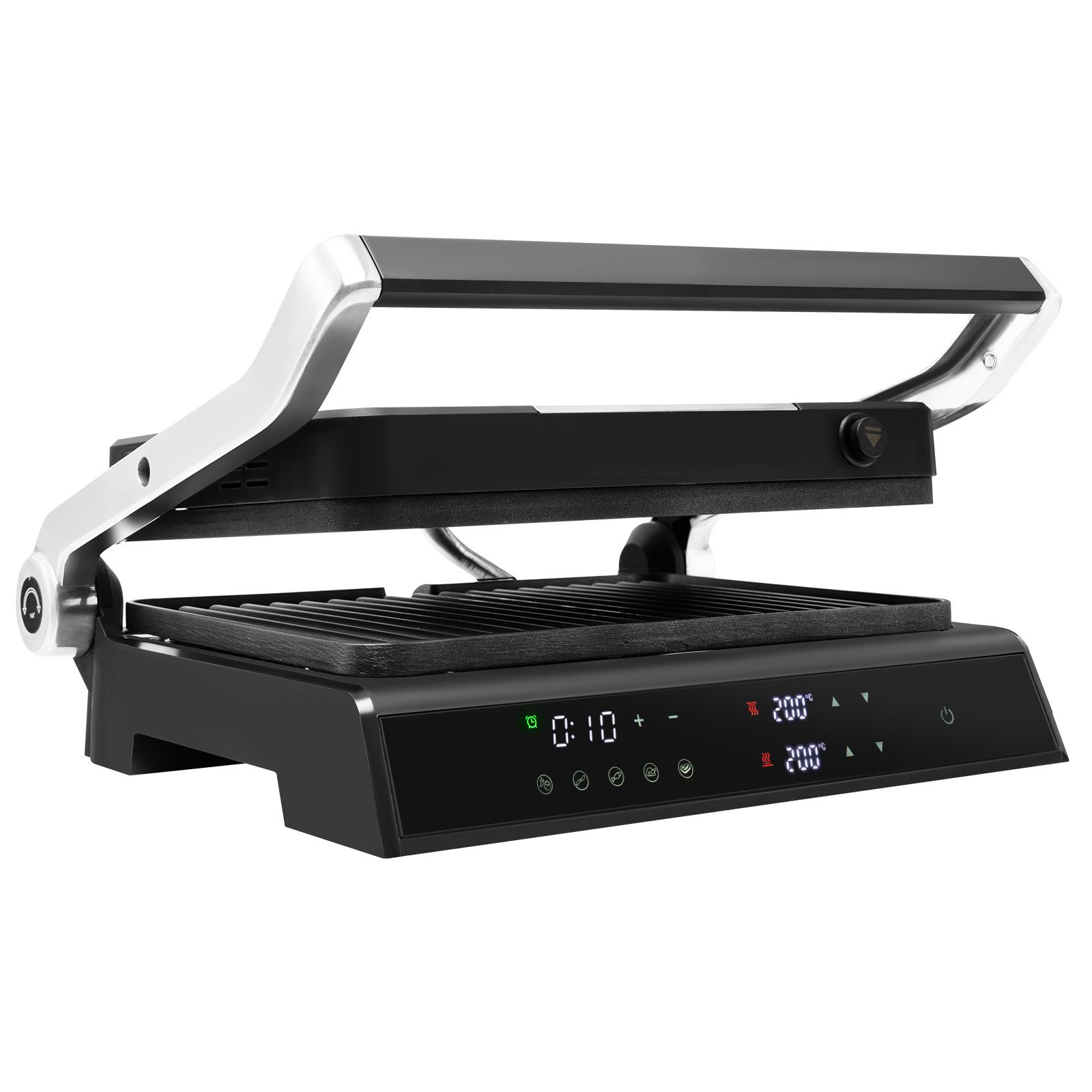 COSTWAY Elektrogrill 1200 W, bis 230℃, 5 Modi, LED Anzeige, 4H Timer, 1200 W, bis 230℃, 5 Modi, LED Anzeige, 4H Timer
