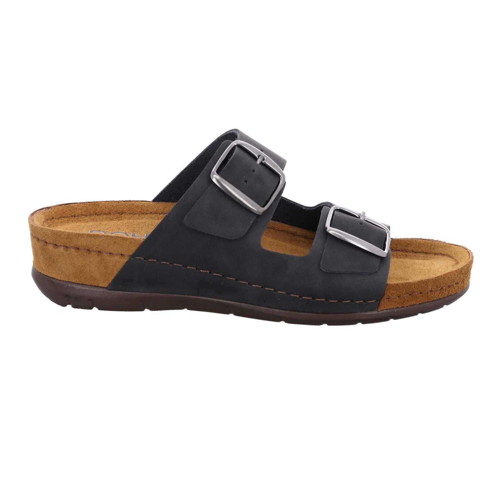 Rohde Rodigo-40 Pantolette Hausschuh, Sandale, Komfortschuh mit Keilabsatz