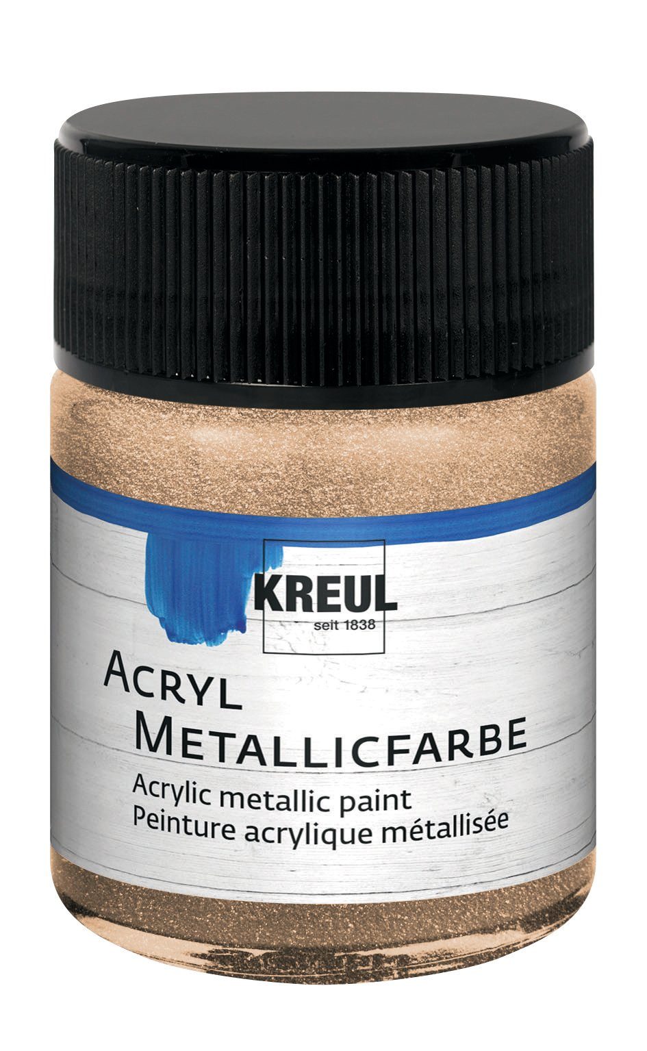 Metallglanzfarbe Acryl Kreul Metallicfarbe, 50 ml Champagner