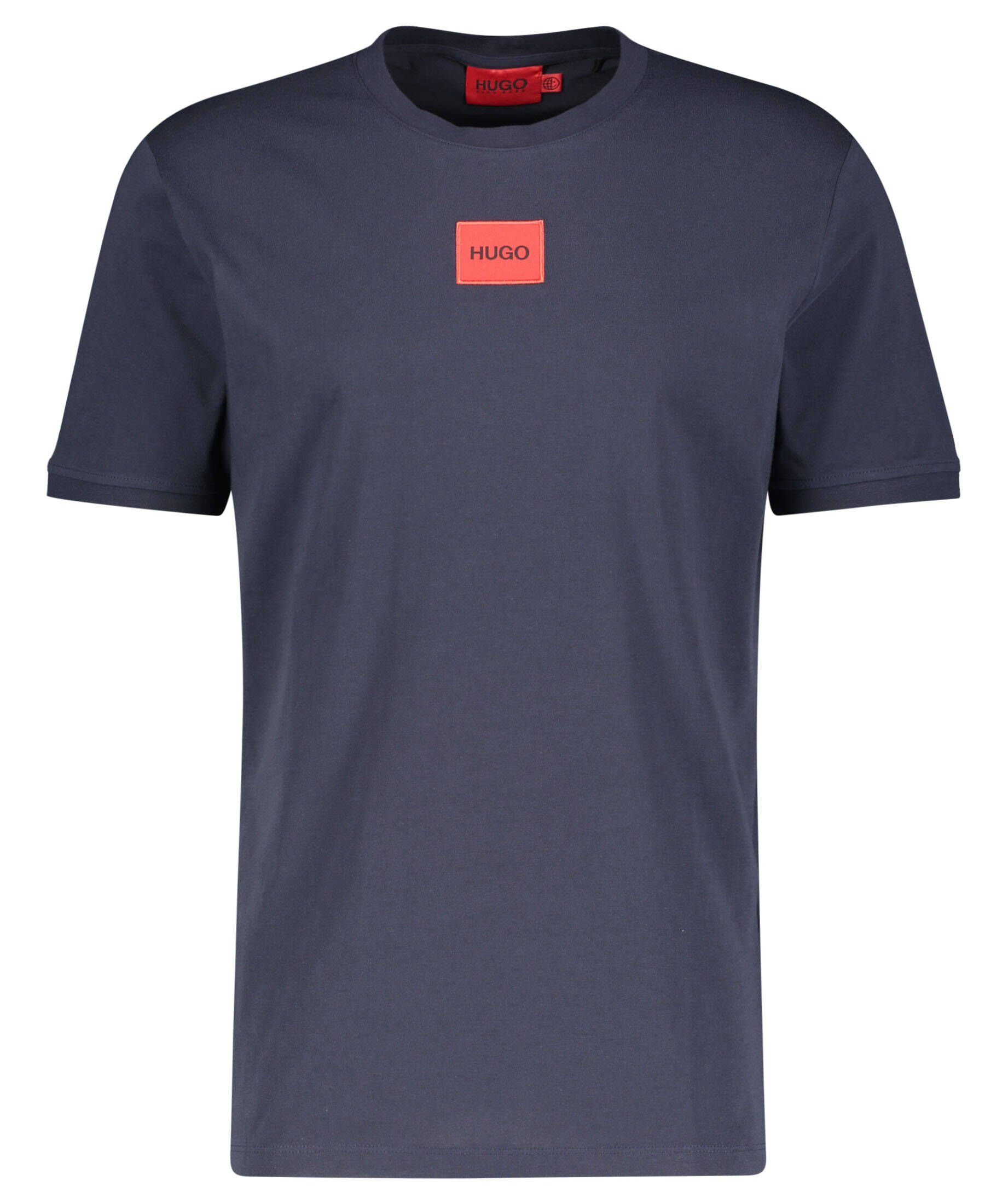 HUGO T-Shirt Herren T-Shirt (1-tlg) (296) blau DIRAGOLINO212