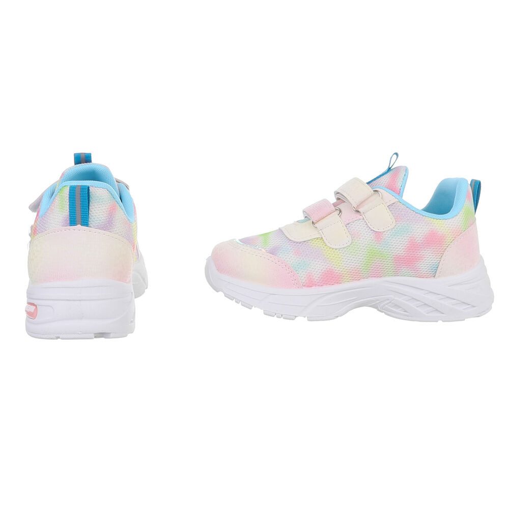 Ital-Design Leichte Kinderschuhe mit Klettverschluss für Freizeit und Sport Sneaker (89545293) Flach Freizeitschuhe in Rosa – Bild 5 von 5