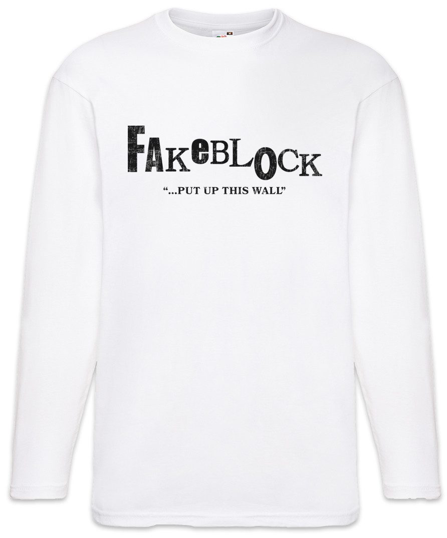 Langarmshirt Fake Block Langarm T-Shirt Arrested Sign Zeichen Development Symbole
