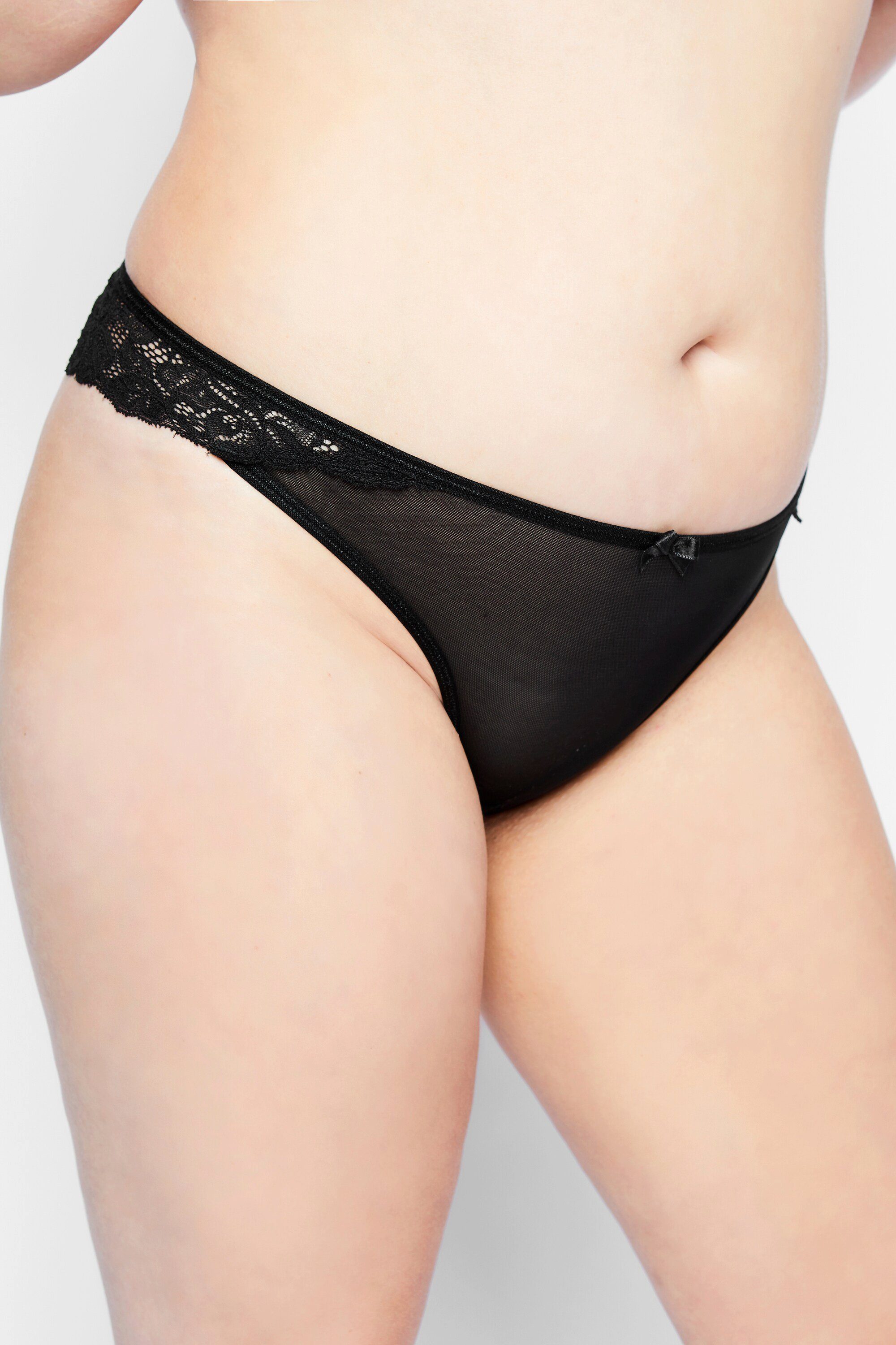 Slip String Spitze und Mesh Ouvert