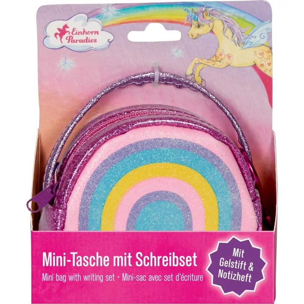 COPPENRATH DIE SPIEGELBURG Kinderrucksack Mini-Tasche mit Schreib-Set - Einhorn-Paradies