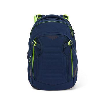 Satch Schulranzen Schulrucksack-Set MATCH Toxic Yellow 3-teilig (3-teilig), Laptop-Fach, Your-Size-System, Schulranzen