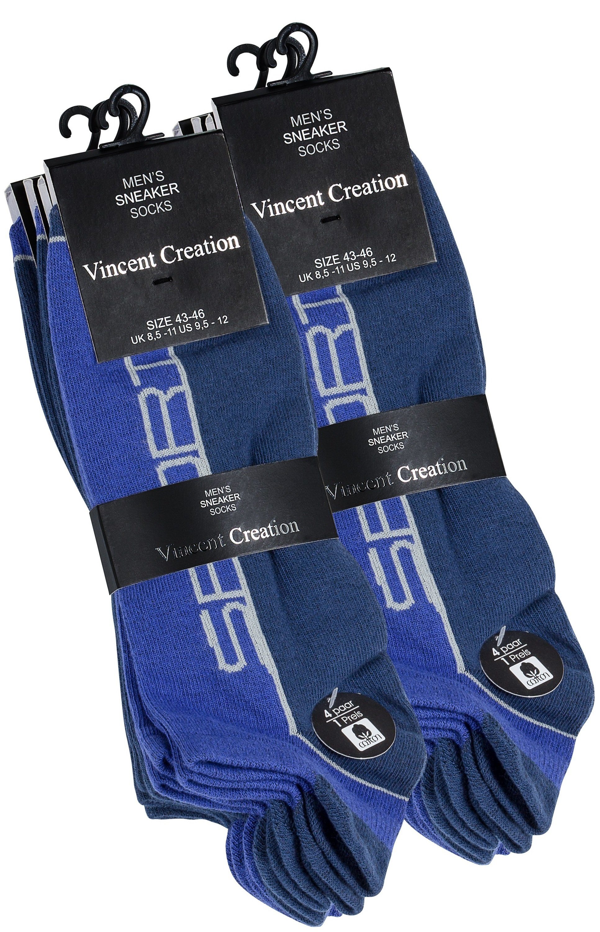 Vincent Creation® Sneakersocken (8-Paar) mit Hochferse günstig online kaufen