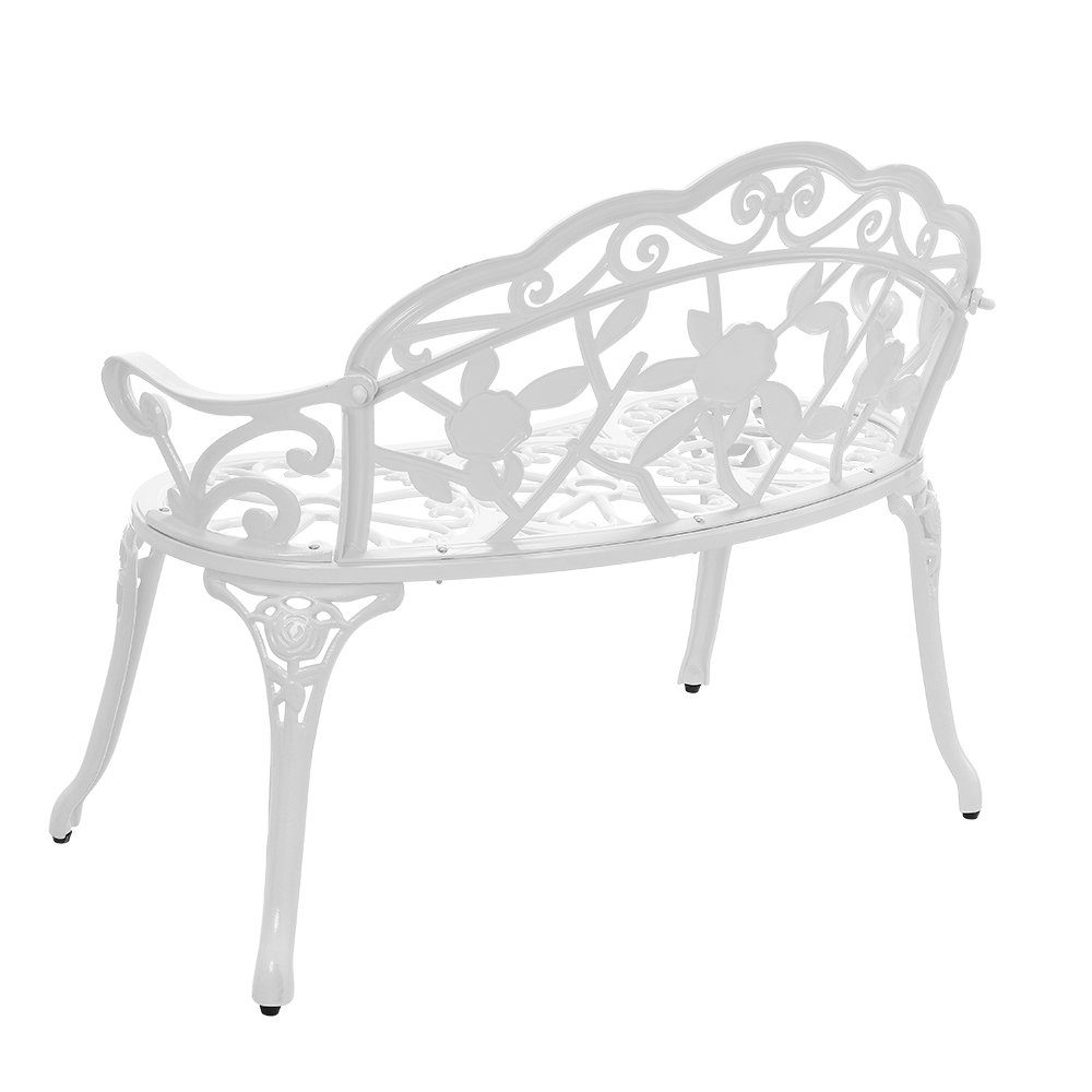 casa.pro Gartenbank, »Monfalcone« Eisenbank 99x54x78cm Gusseisen Weiß