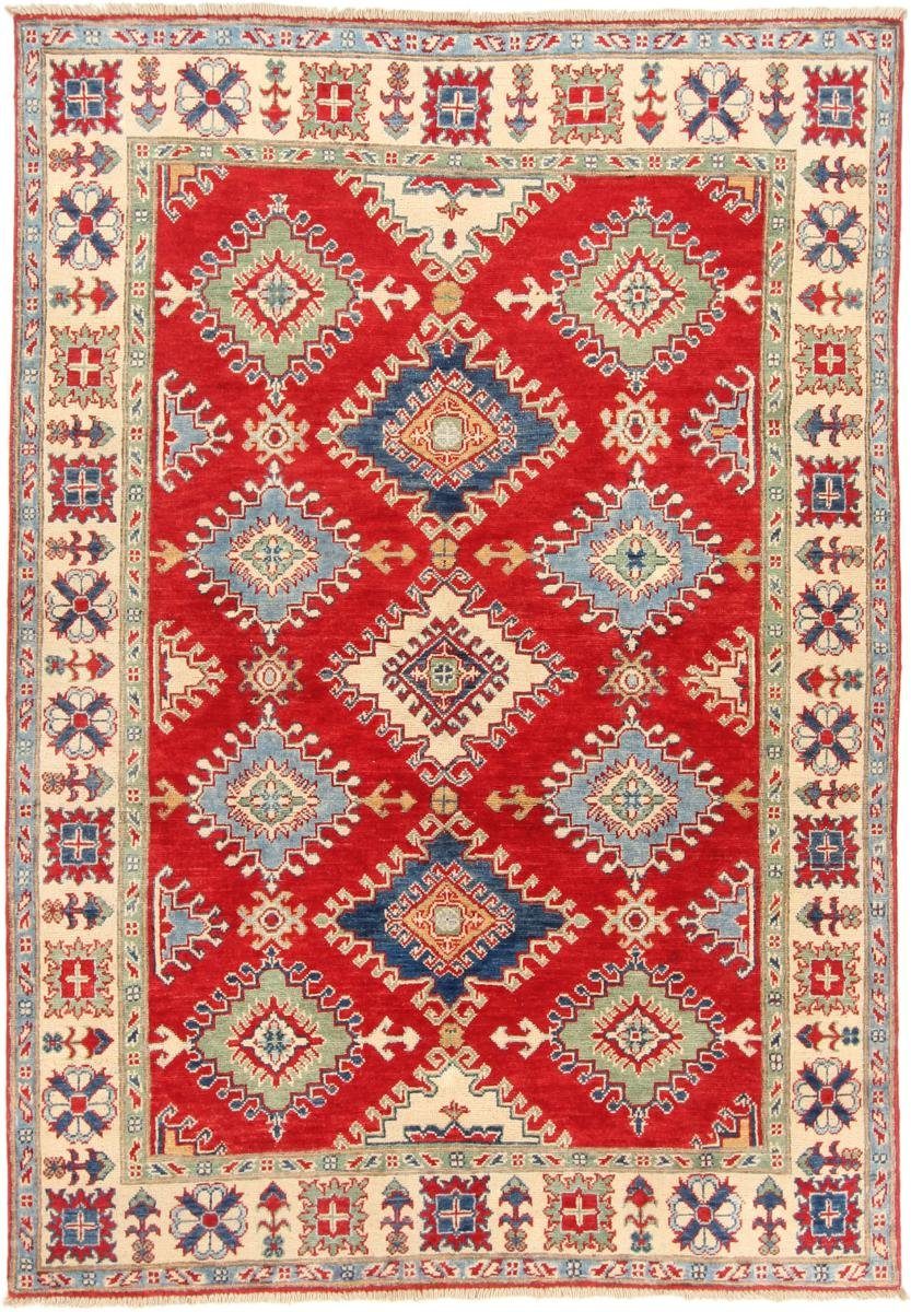 Orientteppich Kazak 154x218 Handgeknüpfter Orientteppich, Nain Trading, rechteckig, Höhe: 5 mm