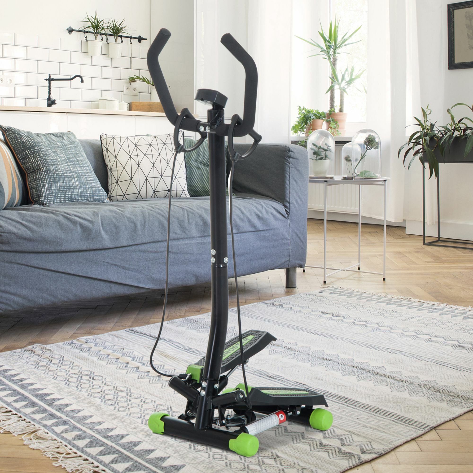HOMCOM Stepper Sidestepper mit Haltegriff
