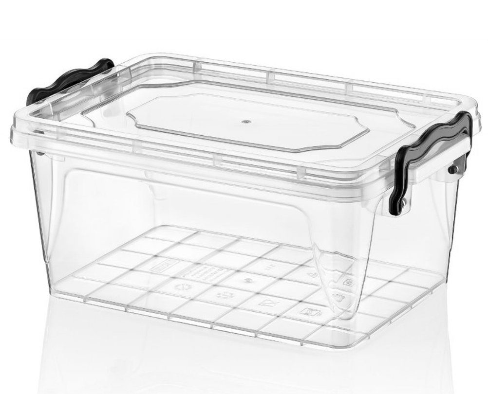 dynamic24 Vorratsdose, Kunststoff, (1-tlg), Klick Frischhaltedose 5L Aufbewahrung Mehrzweck Box Gefrierdose