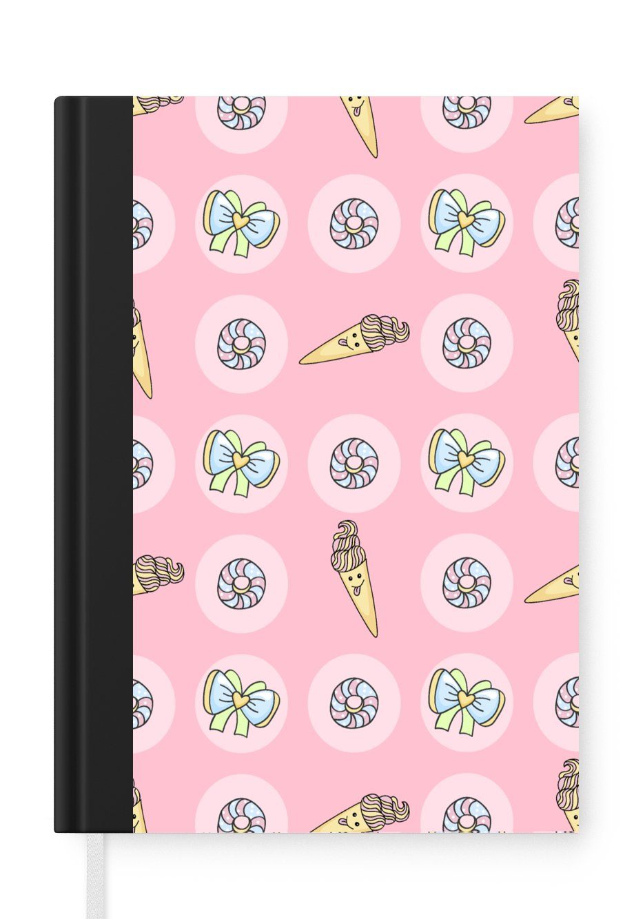 Kawaii Pastell, Donuts Muster Journal, Merkzettel, Notizbuch Seiten, - - Notizheft, Haushaltsbuch MuchoWow Tagebuch, - 98 A5,