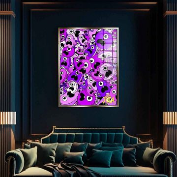 DOTCOMCANVAS® Acrylglasbild Sordins Purple - Acrylglas, Acrylglasbild Sordins Purple comic Figur lila hochkant