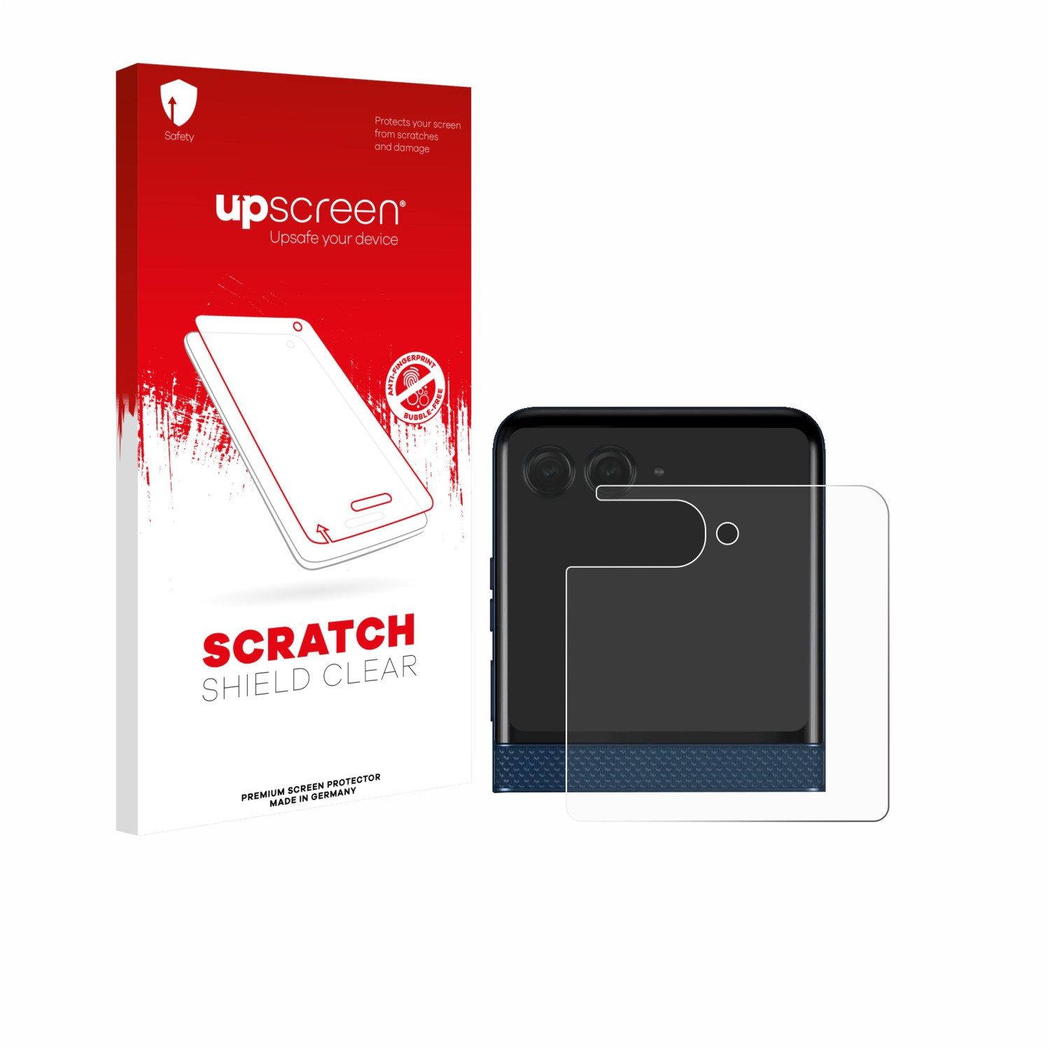 upscreen Displayschutzfolie Schutzfolie für Motorola Razr 60 (Hinteres Display), Displayschutz Schutz Folie Klar Transparent