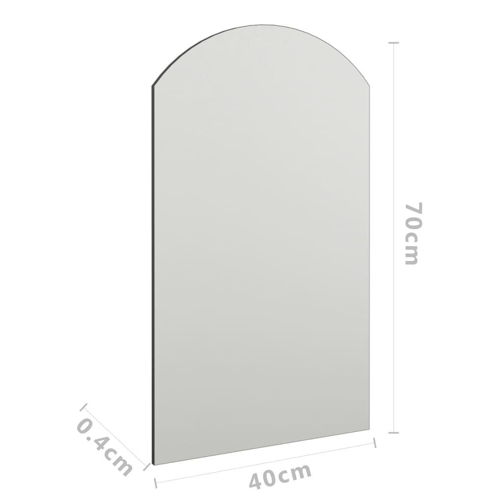 vidaXL Spiegel Wandspiegel Spiegel Dekoration oval 70x40 cm Garderobenspiegel Glas