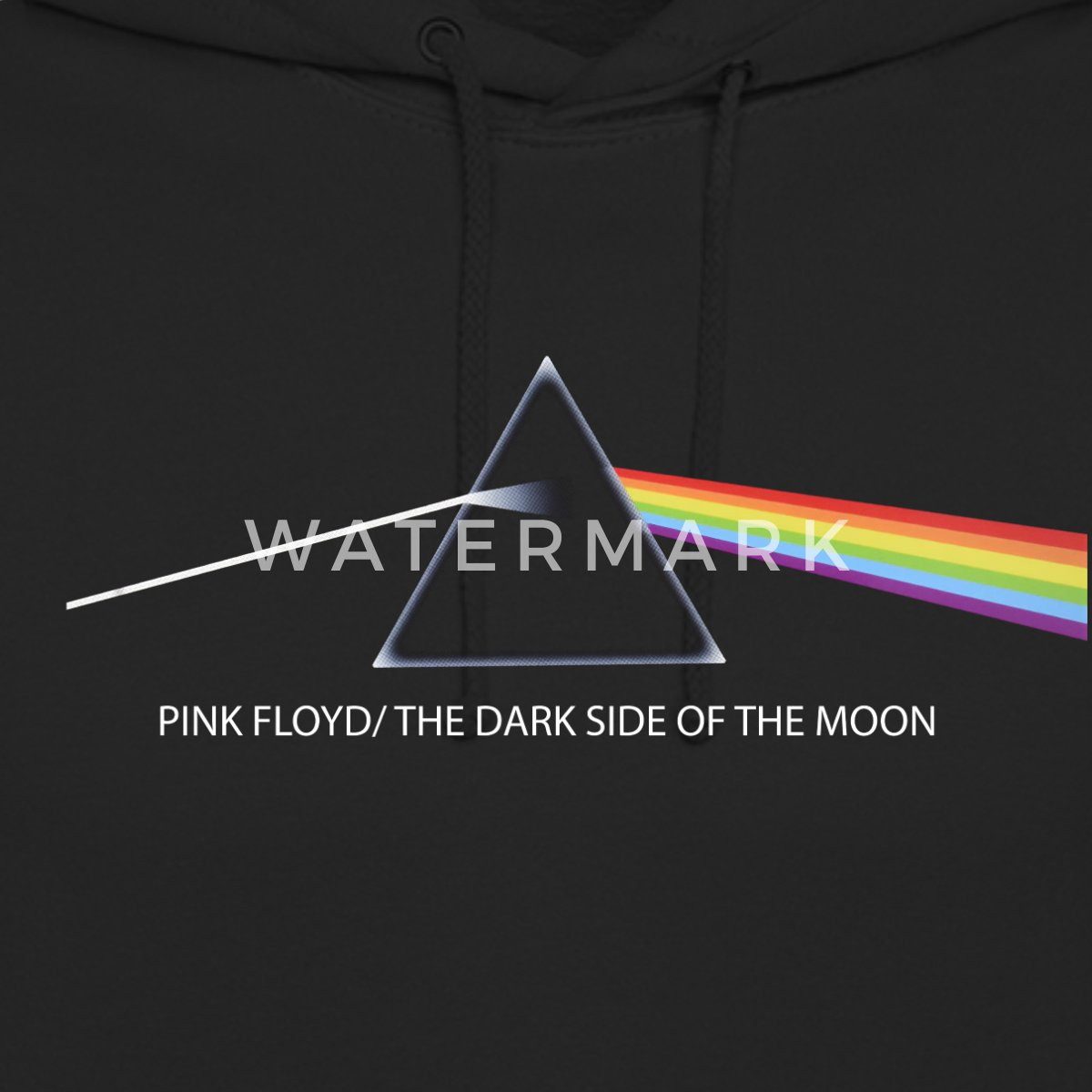 Spreadshirt Hoodie Pink Floyd The Dark Side Of The Moon Mit Text Unisex Hoodie (1-tlg)