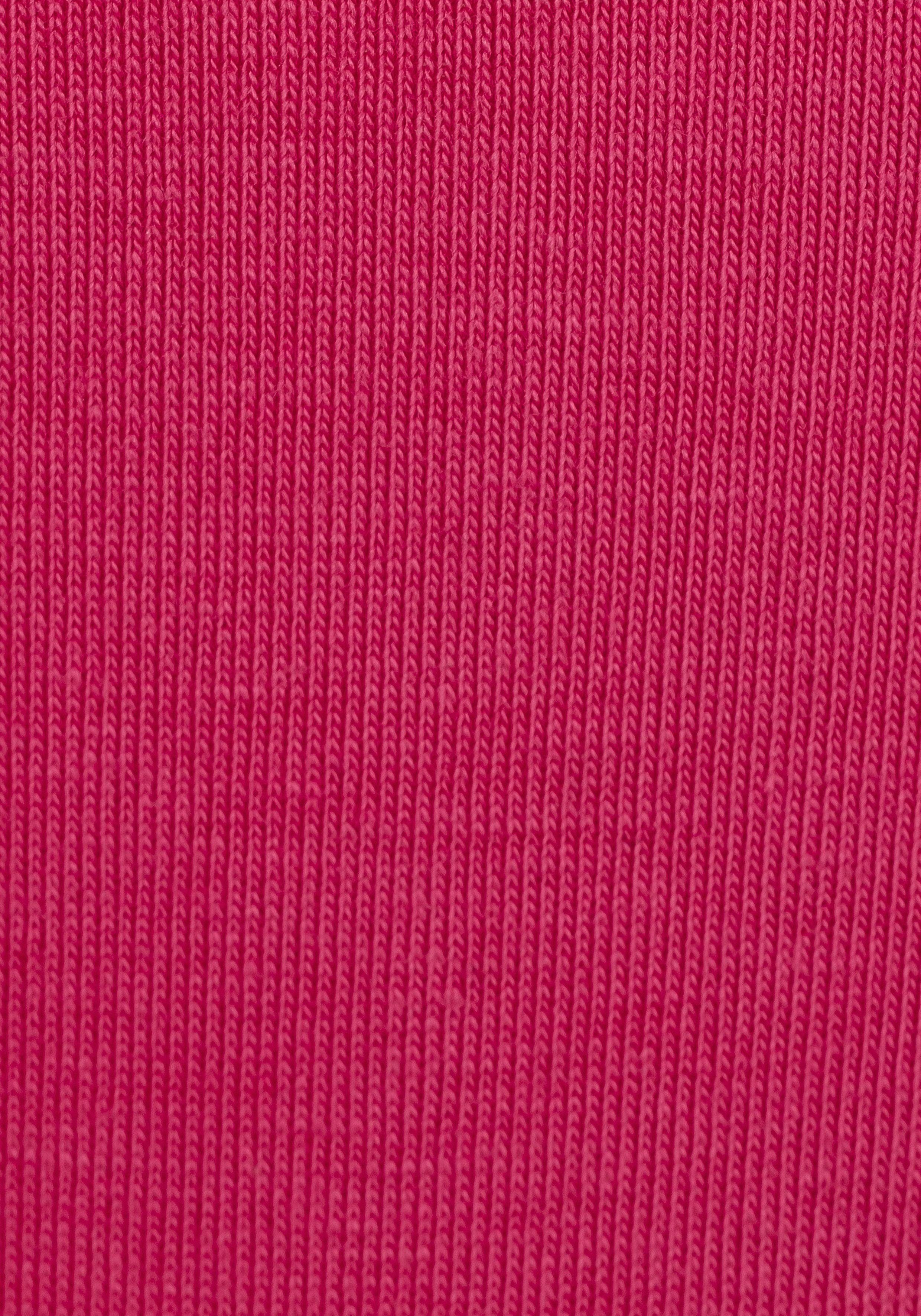 Baumwoll-Qualität petrol, (Packung, 5-St) navy String aus Vivance elastischer pink,