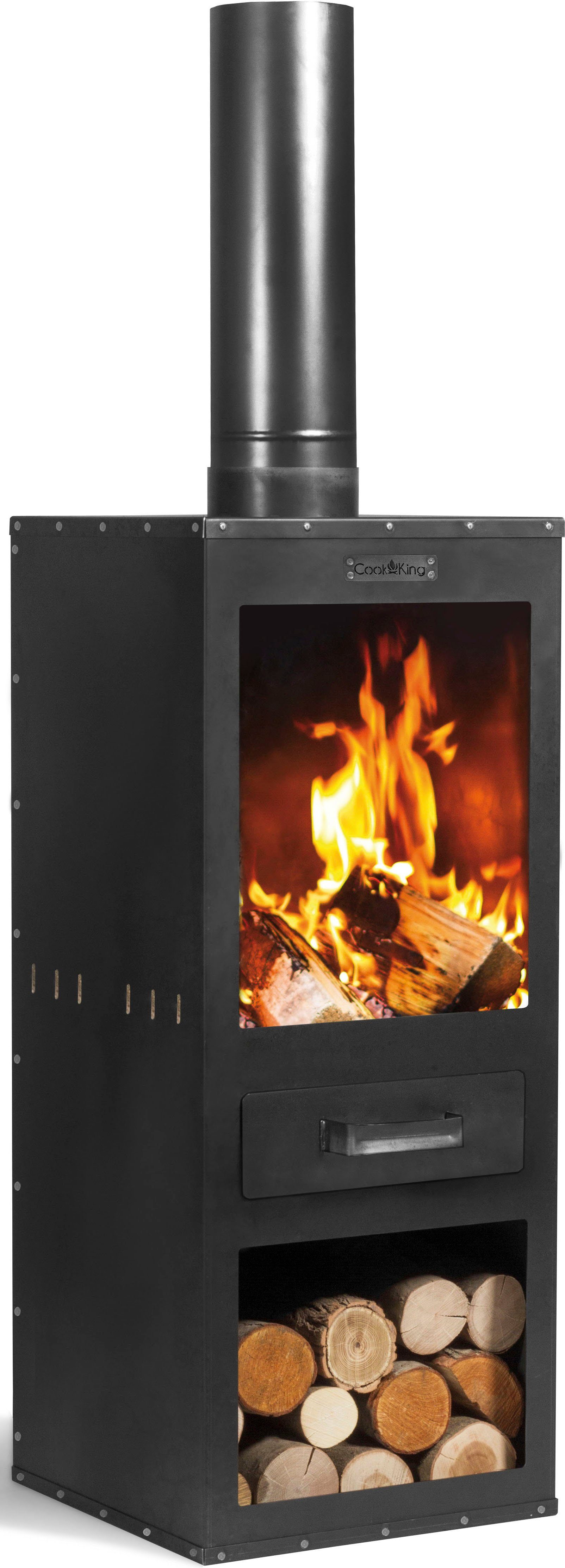 CookKing Gartenkamin Rosa, 40x40x150 cm günstig online kaufen