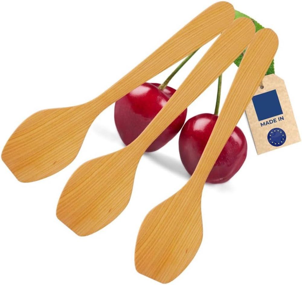 Pfannenwender Bratwender 3tlg Fleischwender Kirschholz