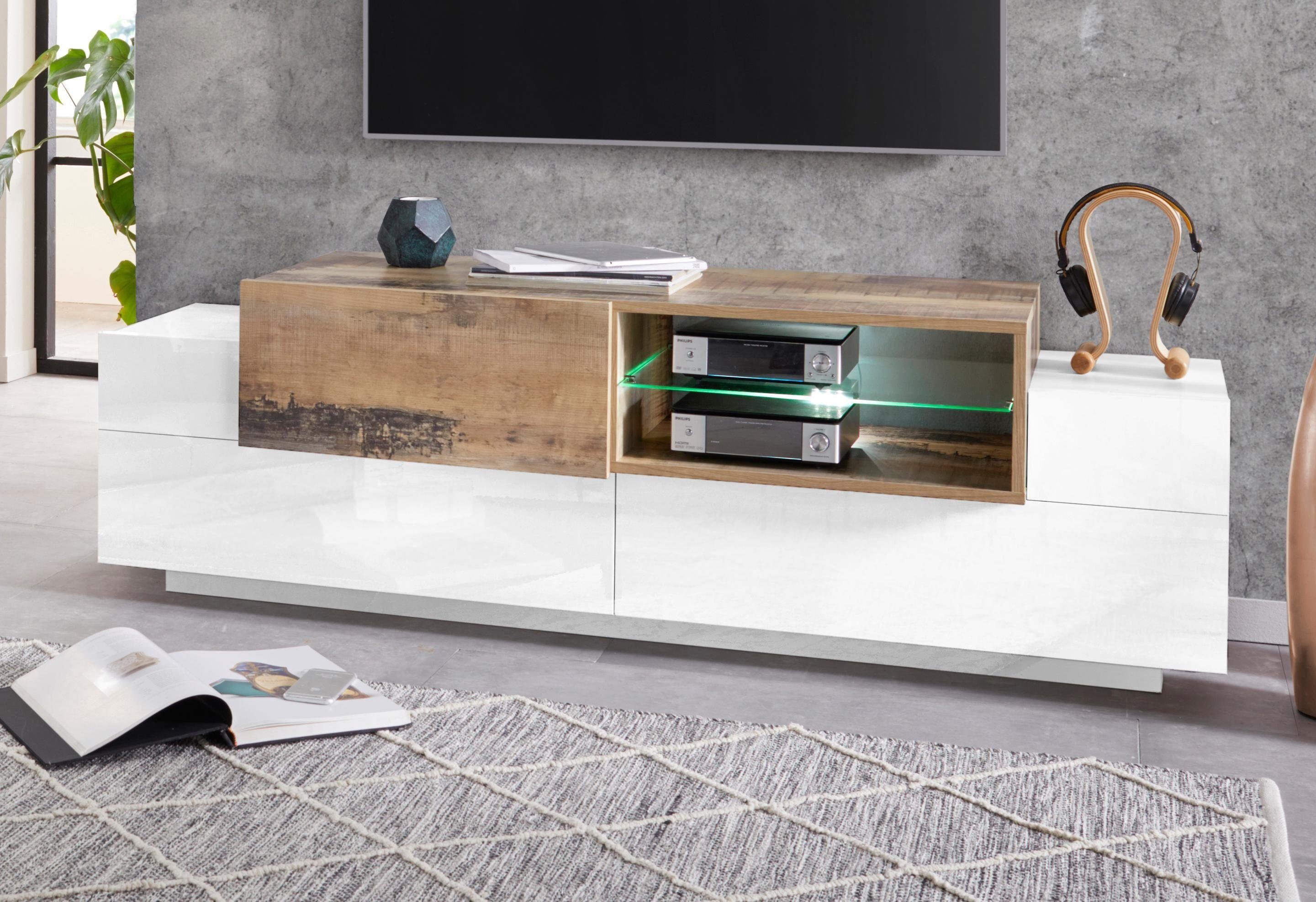 Tecnos TV-Board Coro, Breite ca. 160 cm, FSC®-zertifizierter Holzwerkstoff