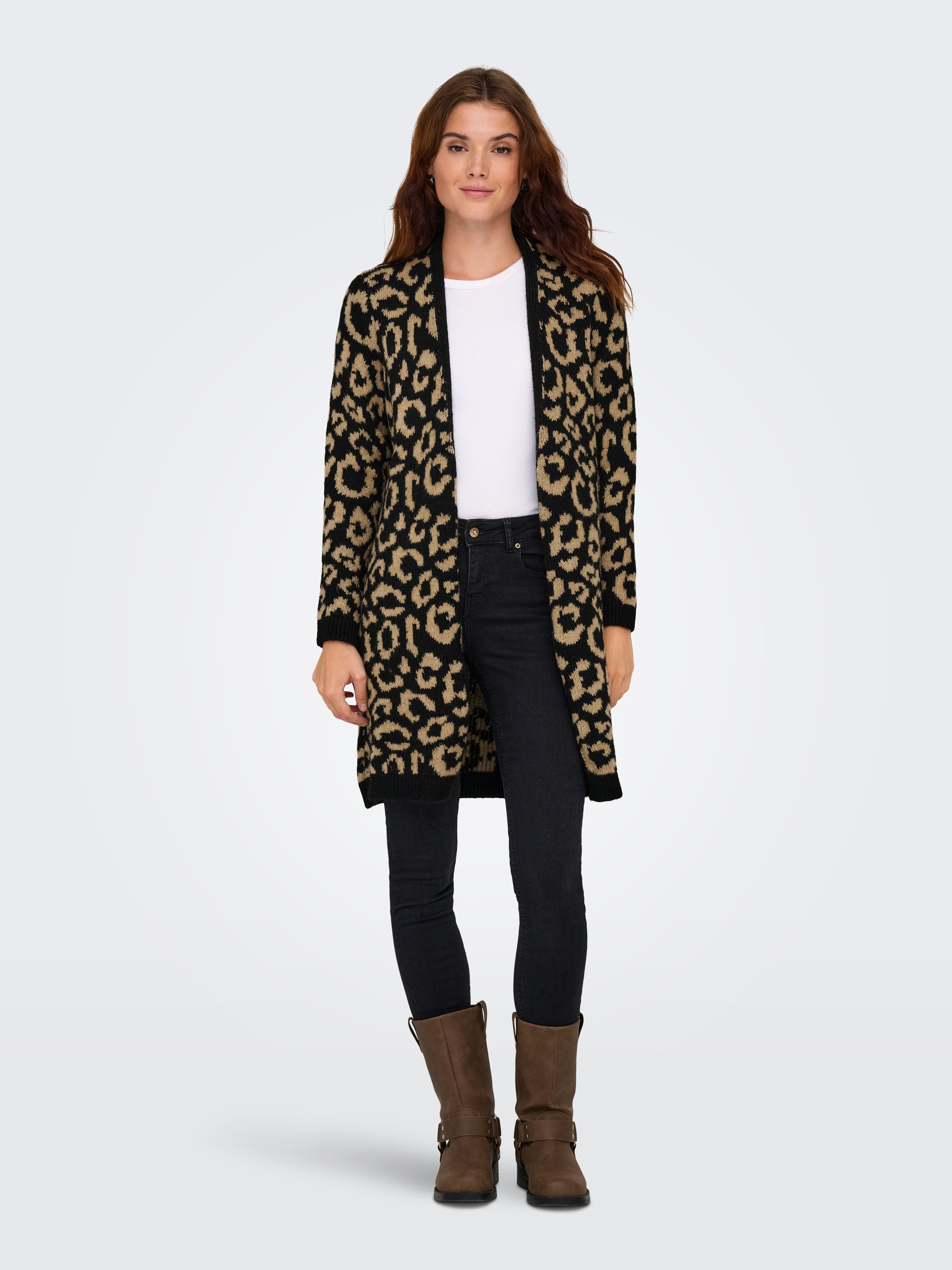 ONLY Strickjacke ONLJADE ANIMAL AO LS CARDIGAN RP KNT